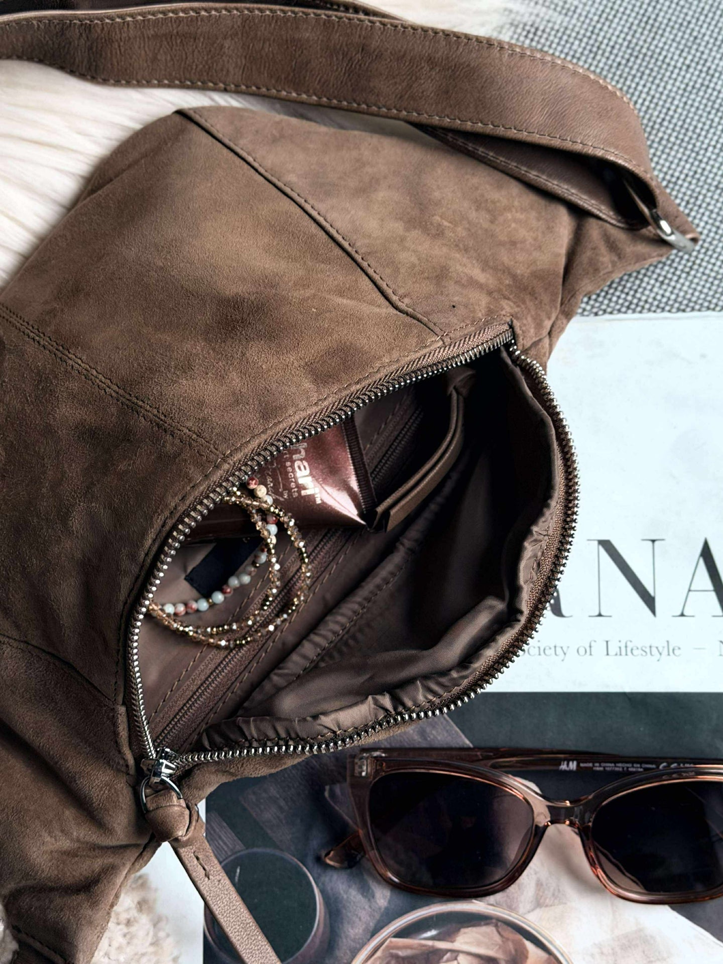 Bumbag JUNE Ruskinn - Nude brown