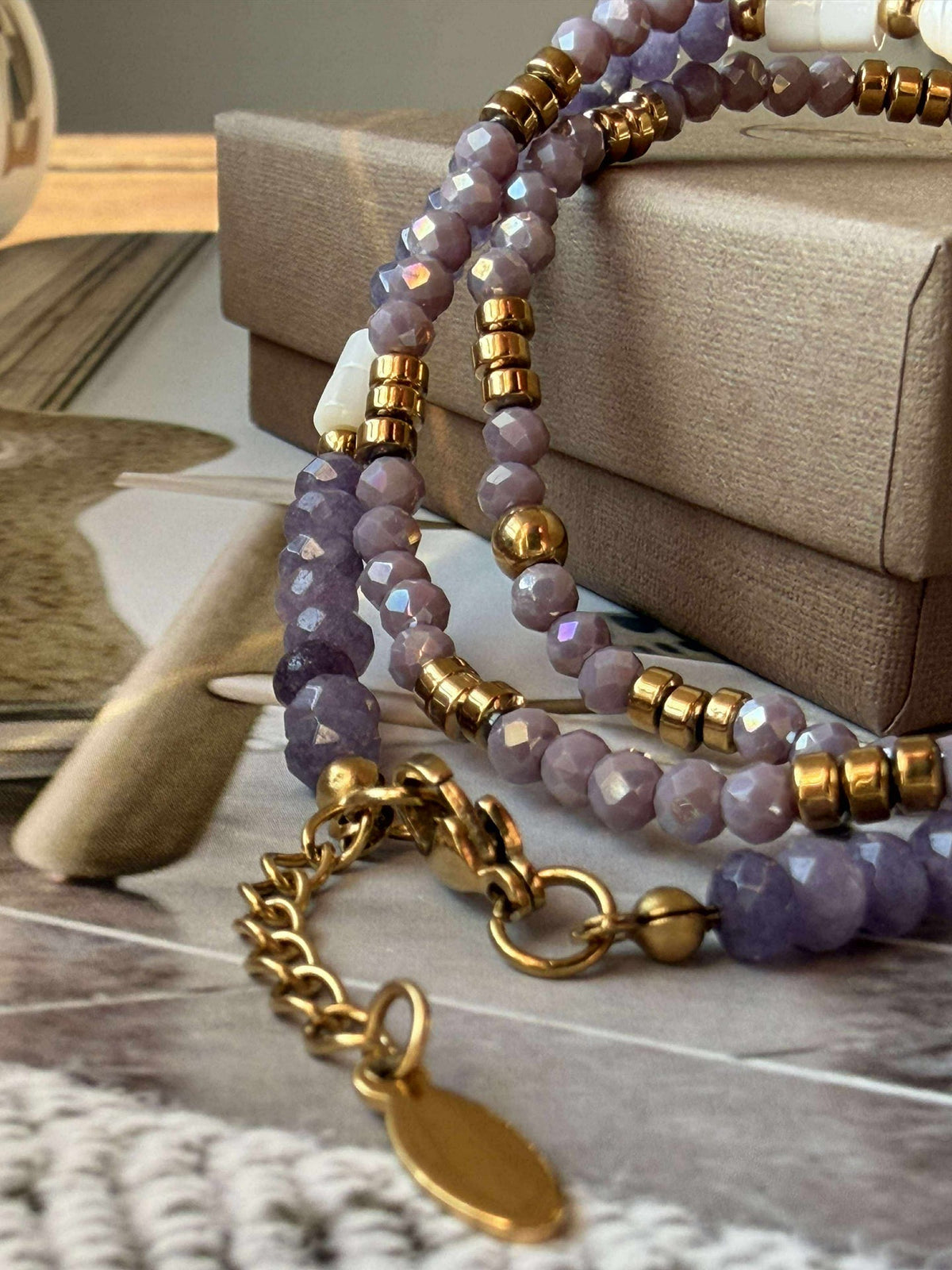 Armband Sarabella Lavendel – Set med 3 st