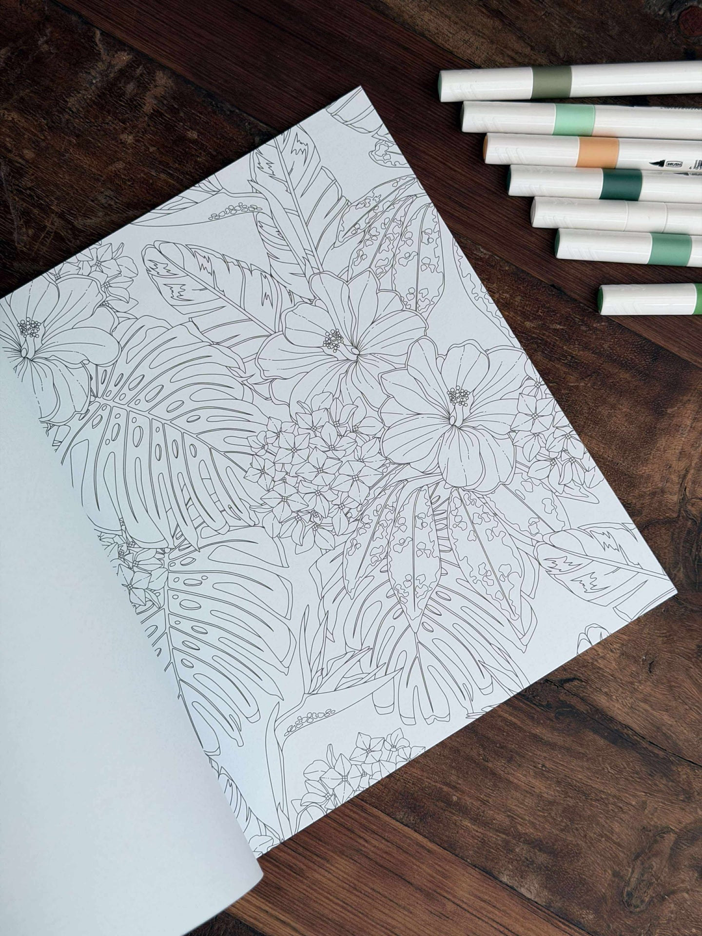 Målarbok för vuxna - Låt oss Utforska Djungeln MIX