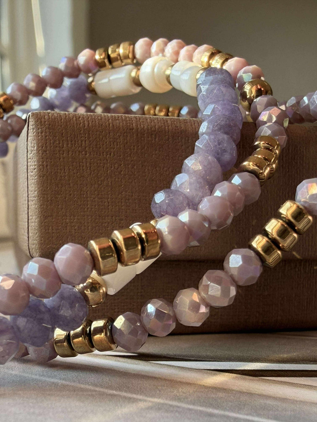 Armband Sarabella Lavendel – Set med 3 st