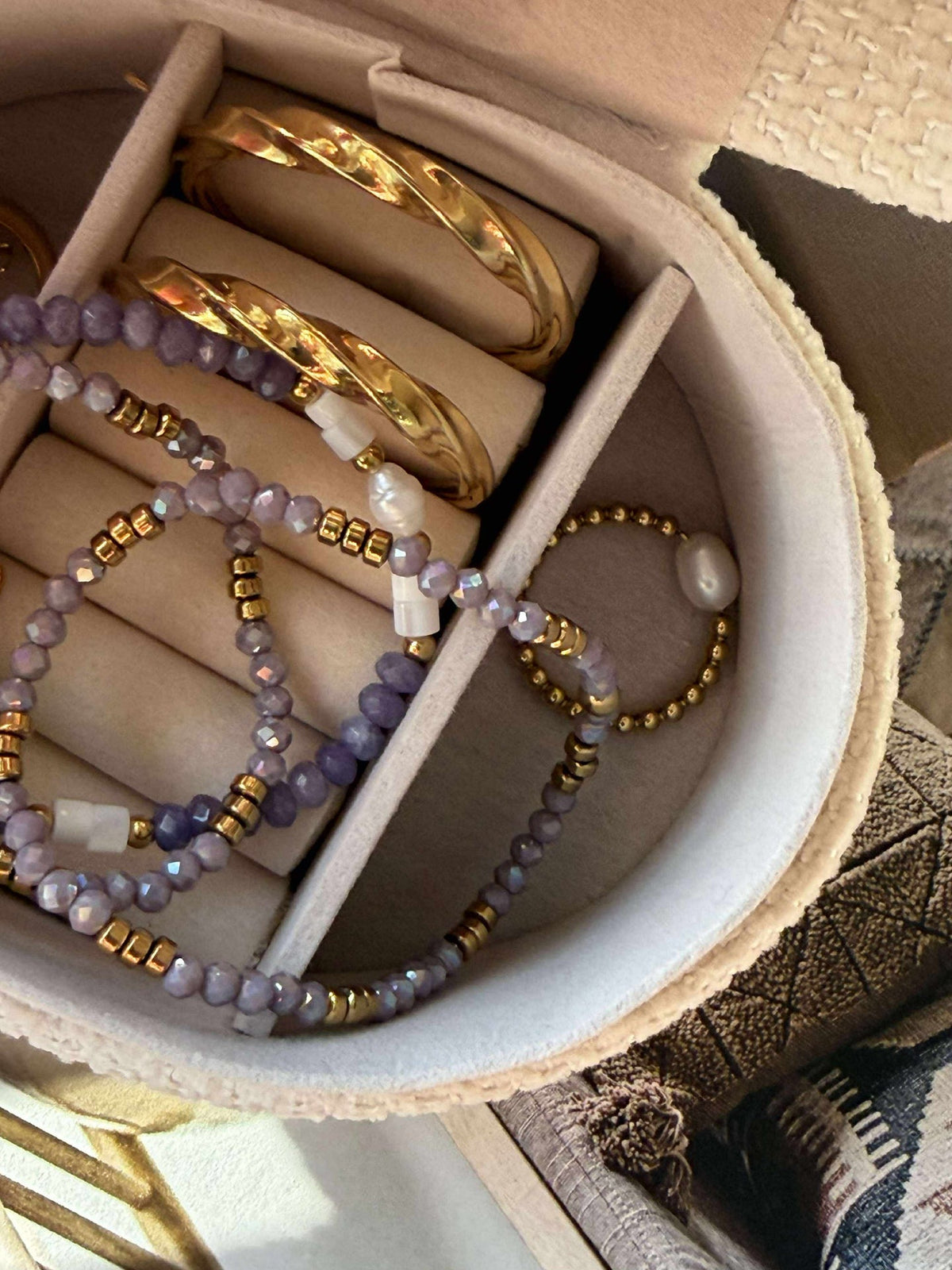 Armband Sarabella Lavendel – Set med 3 st