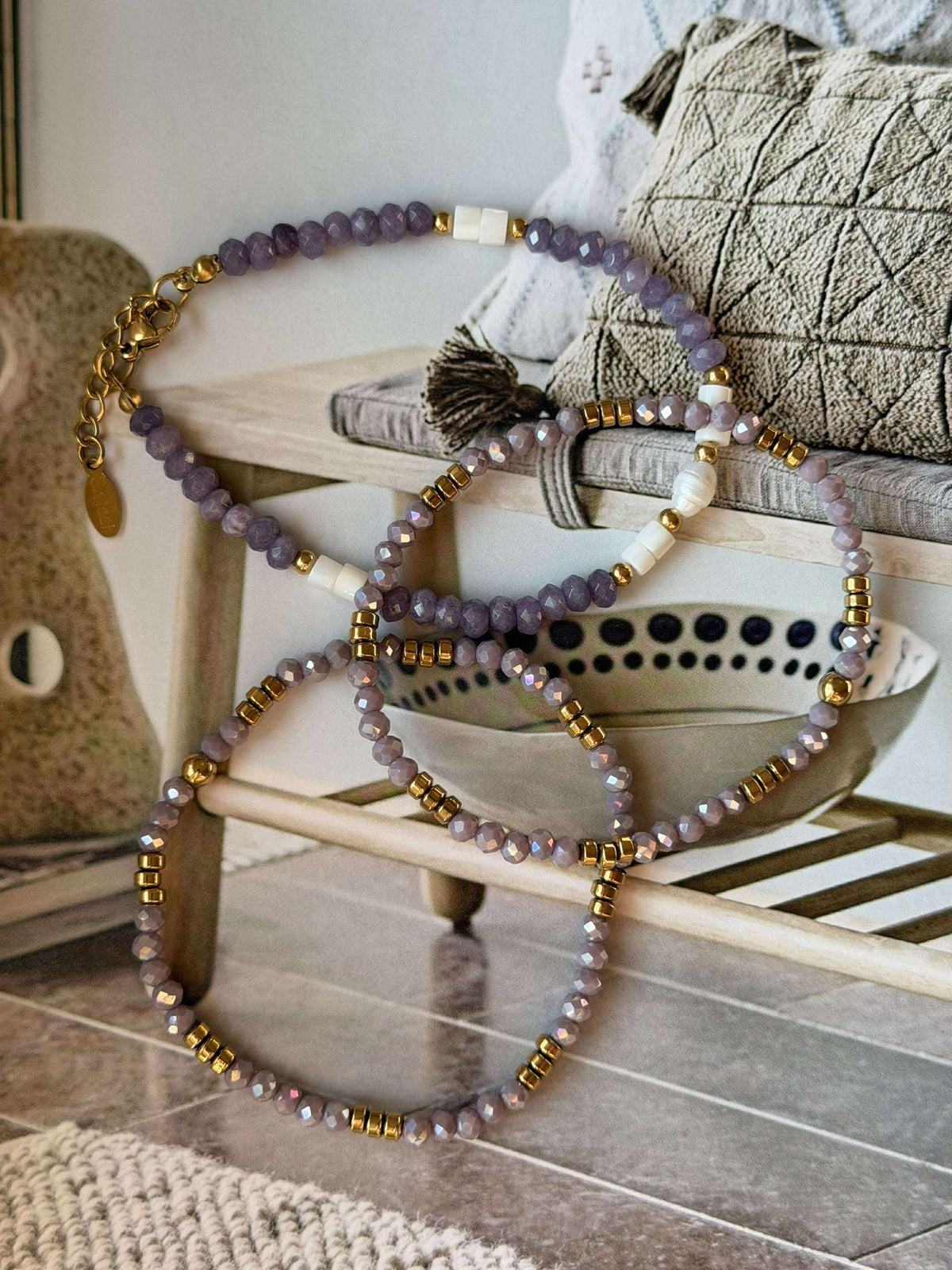 Armband Sarabella Lavendel – Set med 3 st