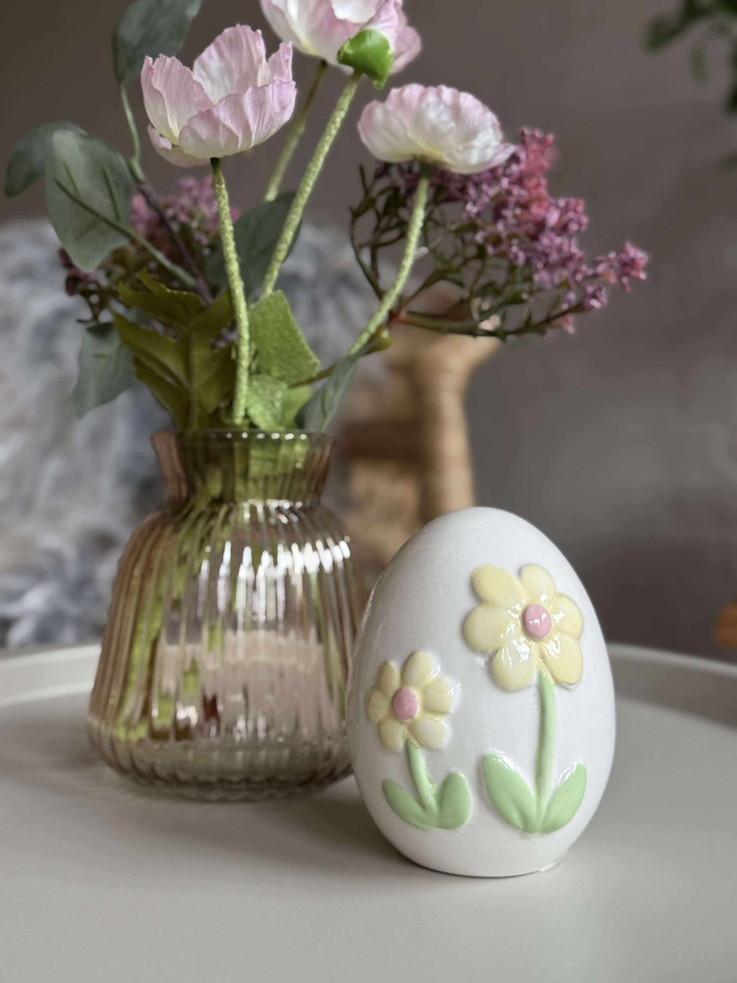 Påskägg - gul blomma