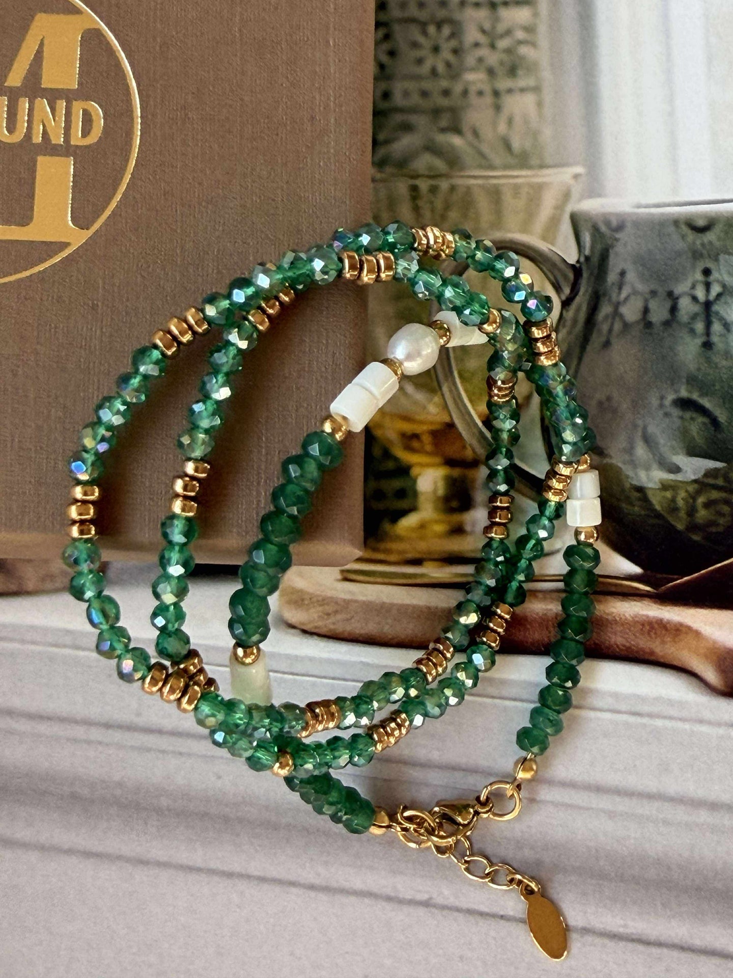 Armband Sarabella Emerald – Set med 3 st