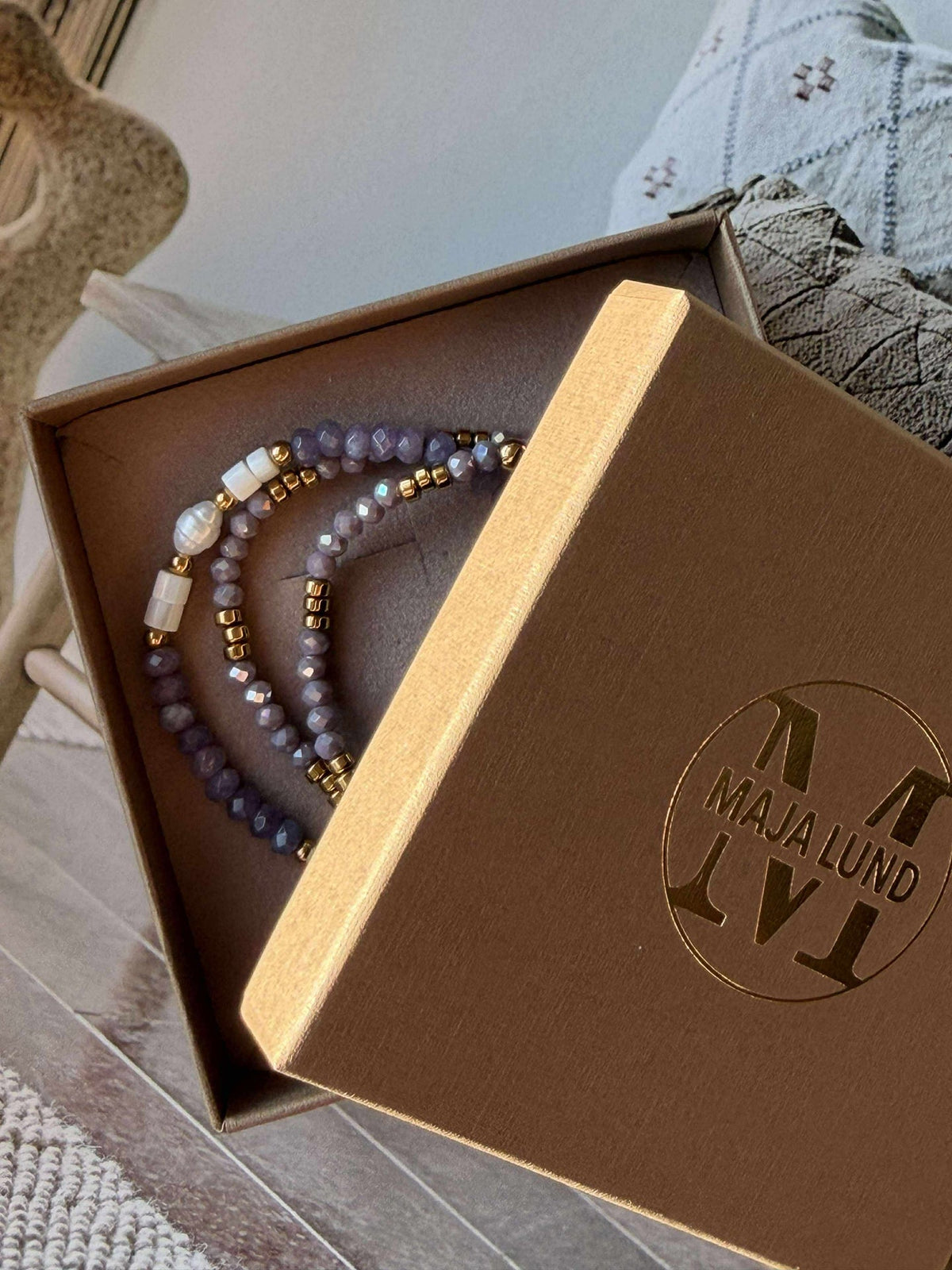 Armband Sarabella Lavendel – Set med 3 st