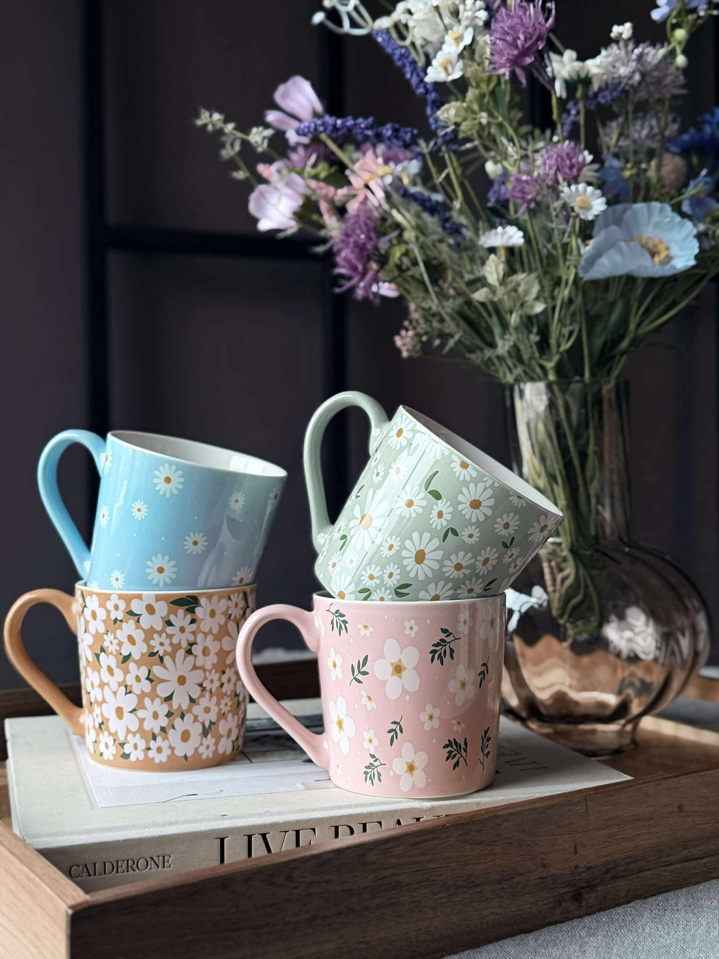 Mugg i fina färger - Flower