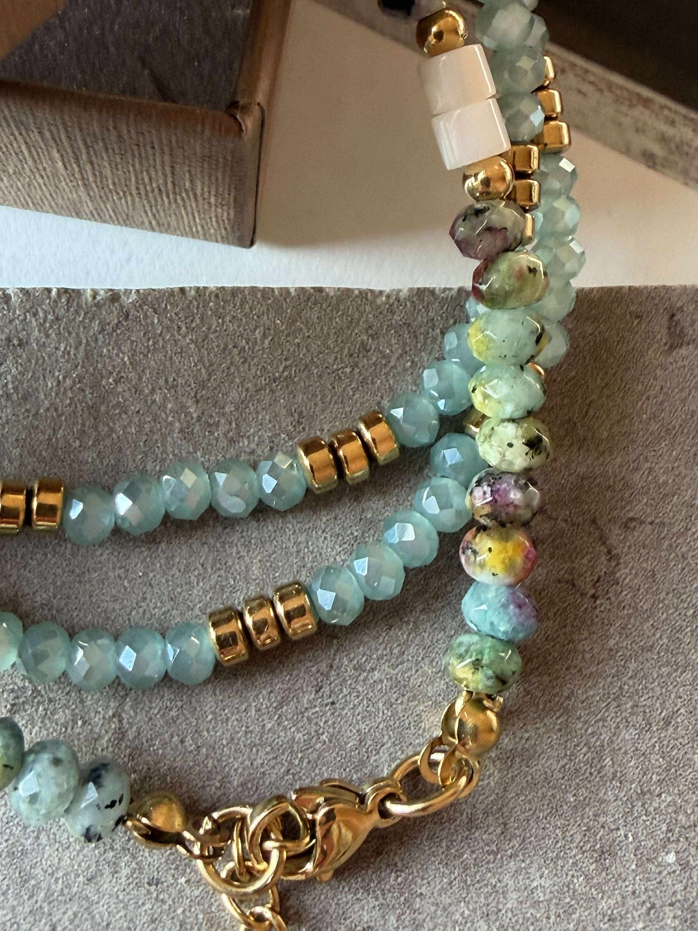 Armband Sarabella Aqua – Set med 3 st