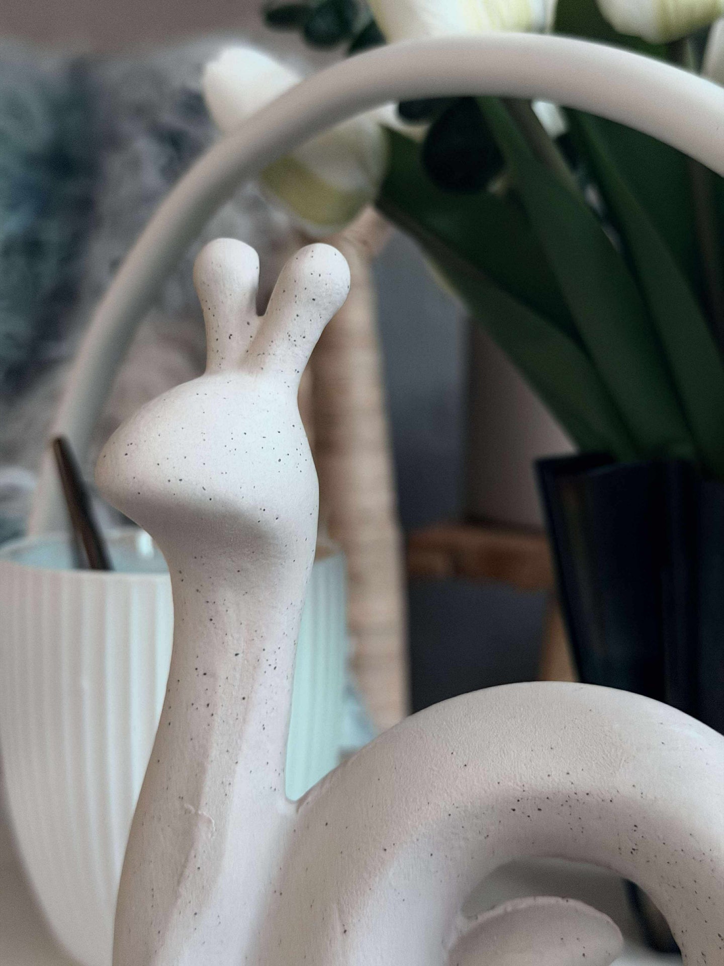 Dekorationssnäcka - Vit eller beige