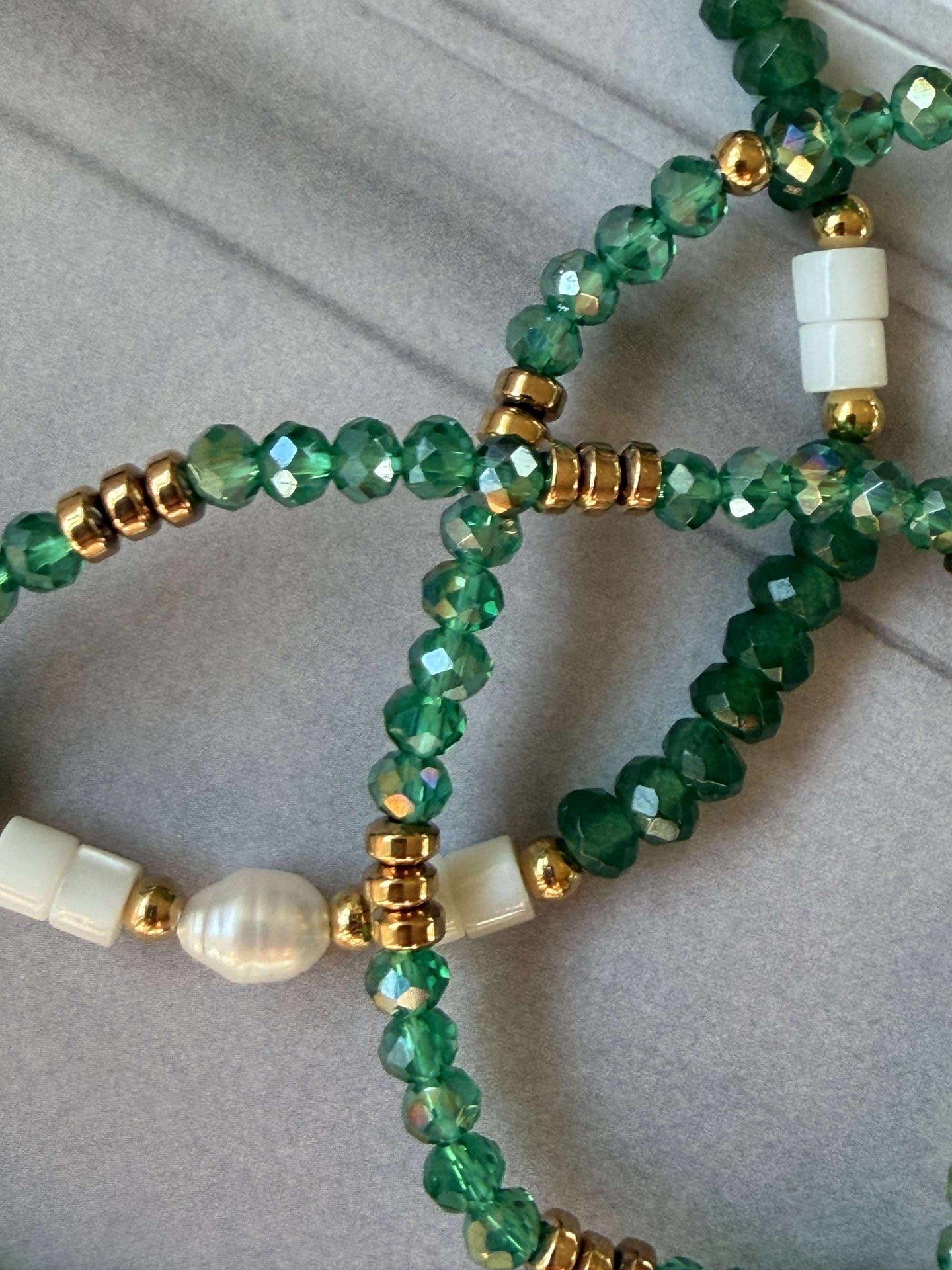 Armband Sarabella Emerald – Set med 3 st