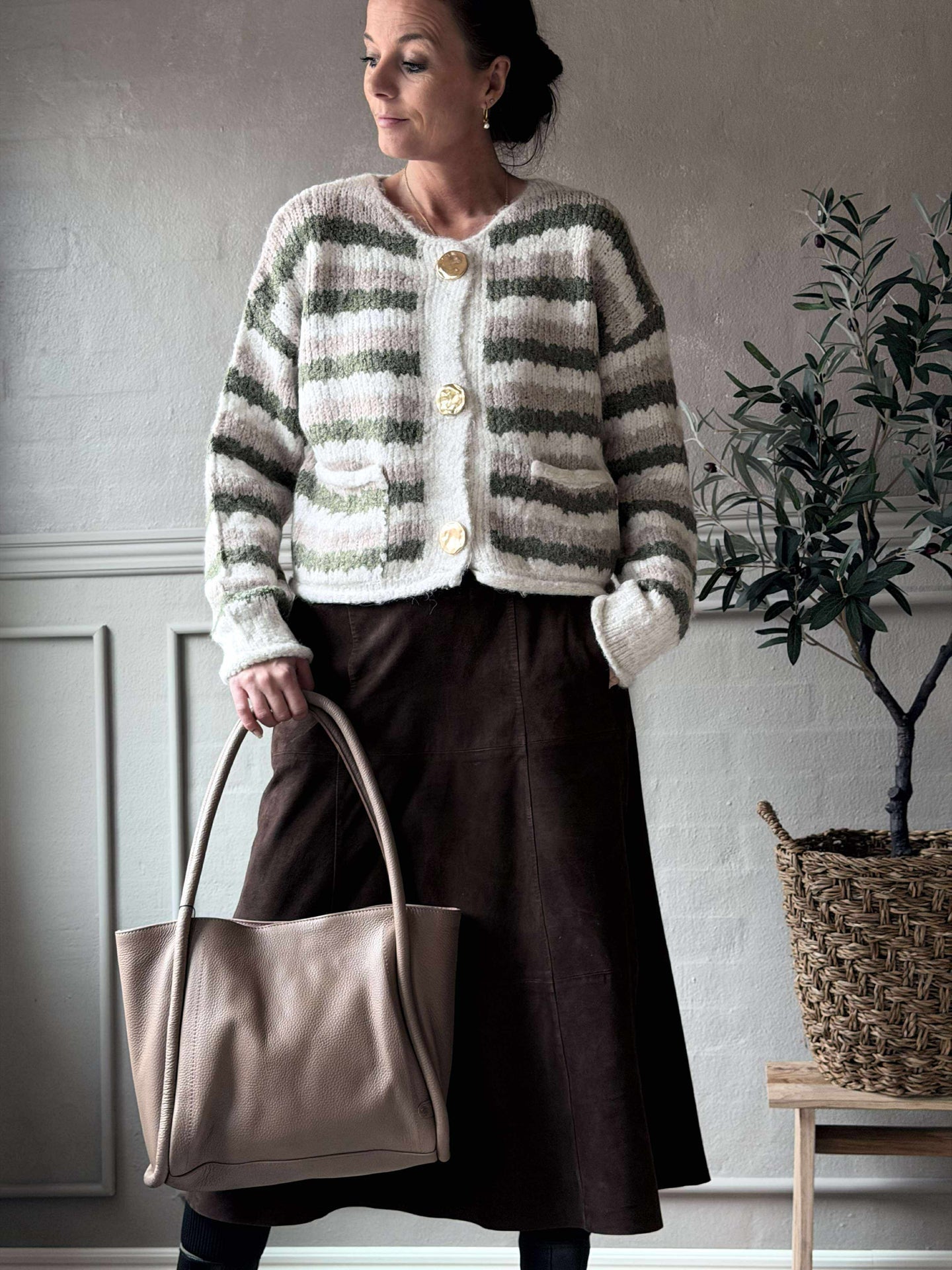 Axelväska Taupe