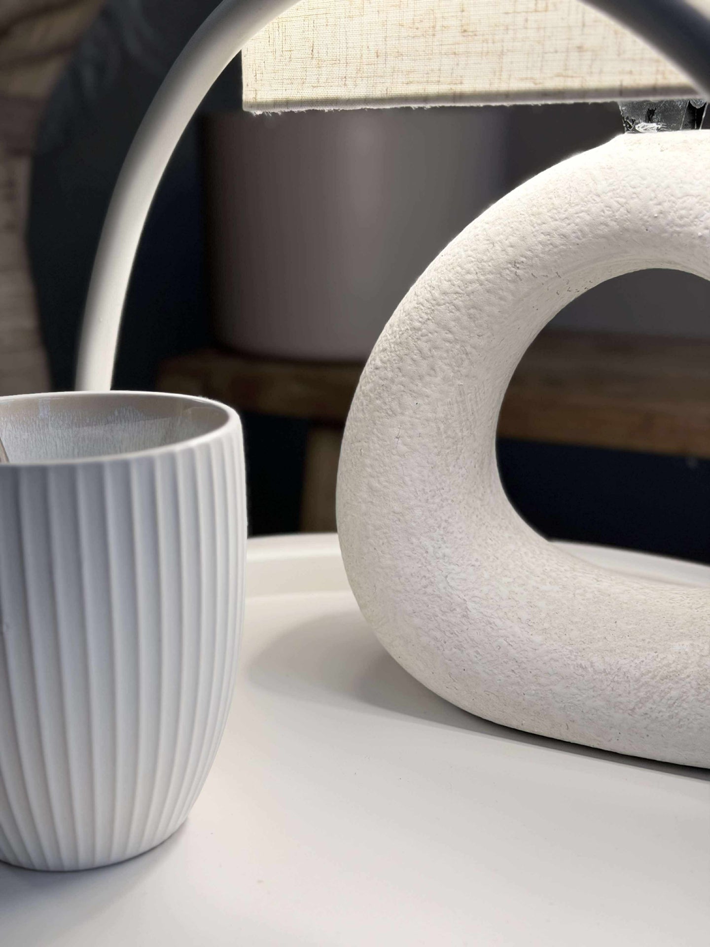 Bordslampa STONEWARE - Ljus Natur