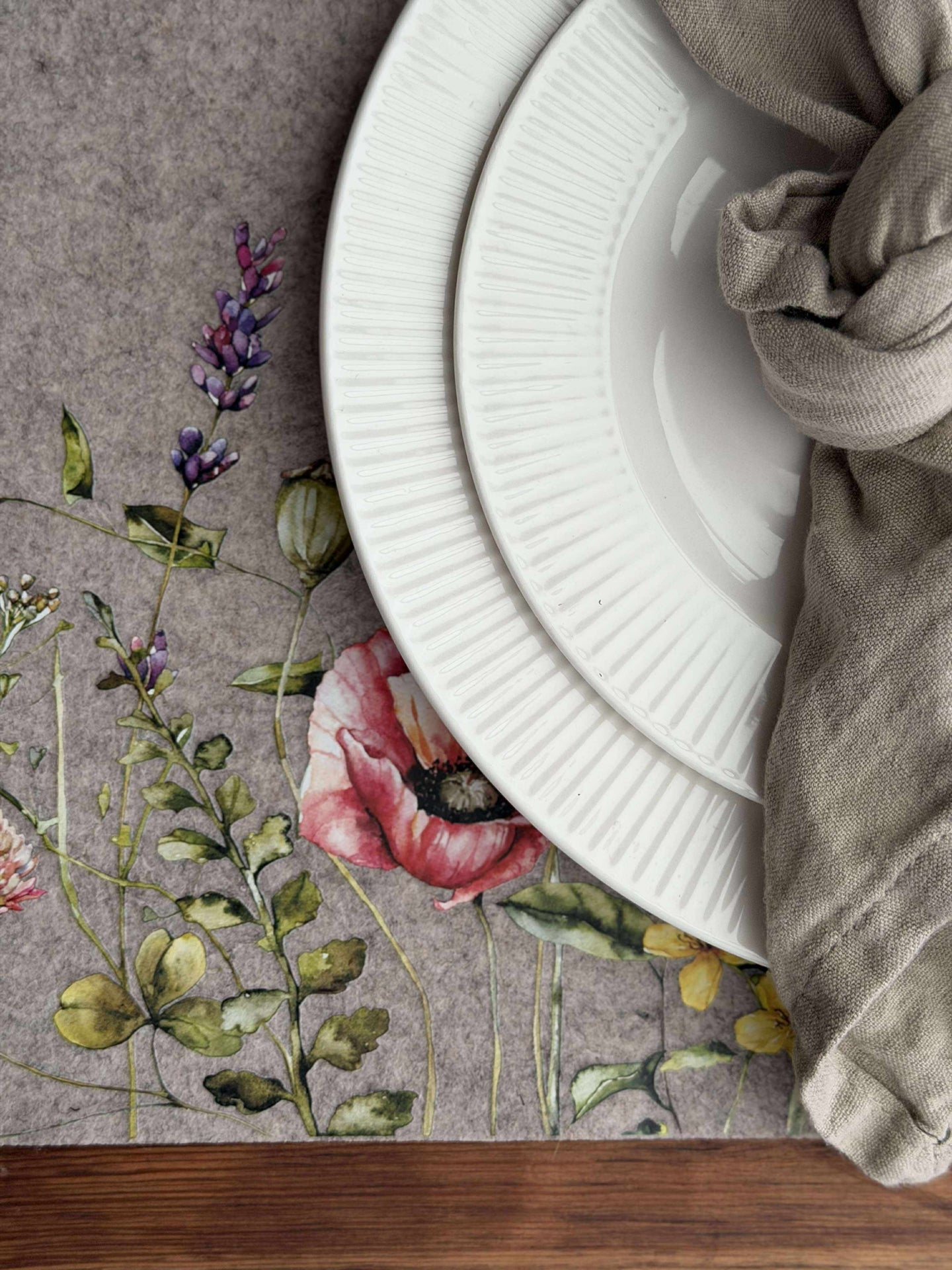 Bordsunderlägg påsk - Beige fyrkantig