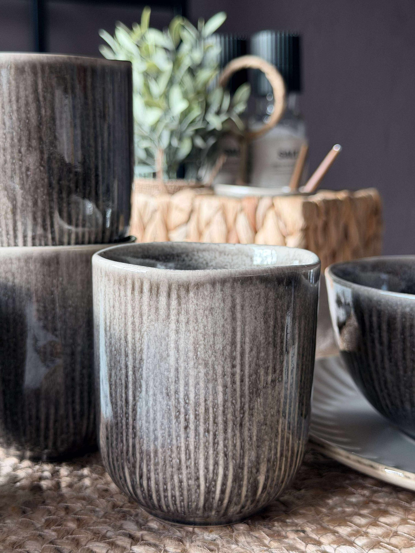 Mugg Lydia keramik - Set med 4 st