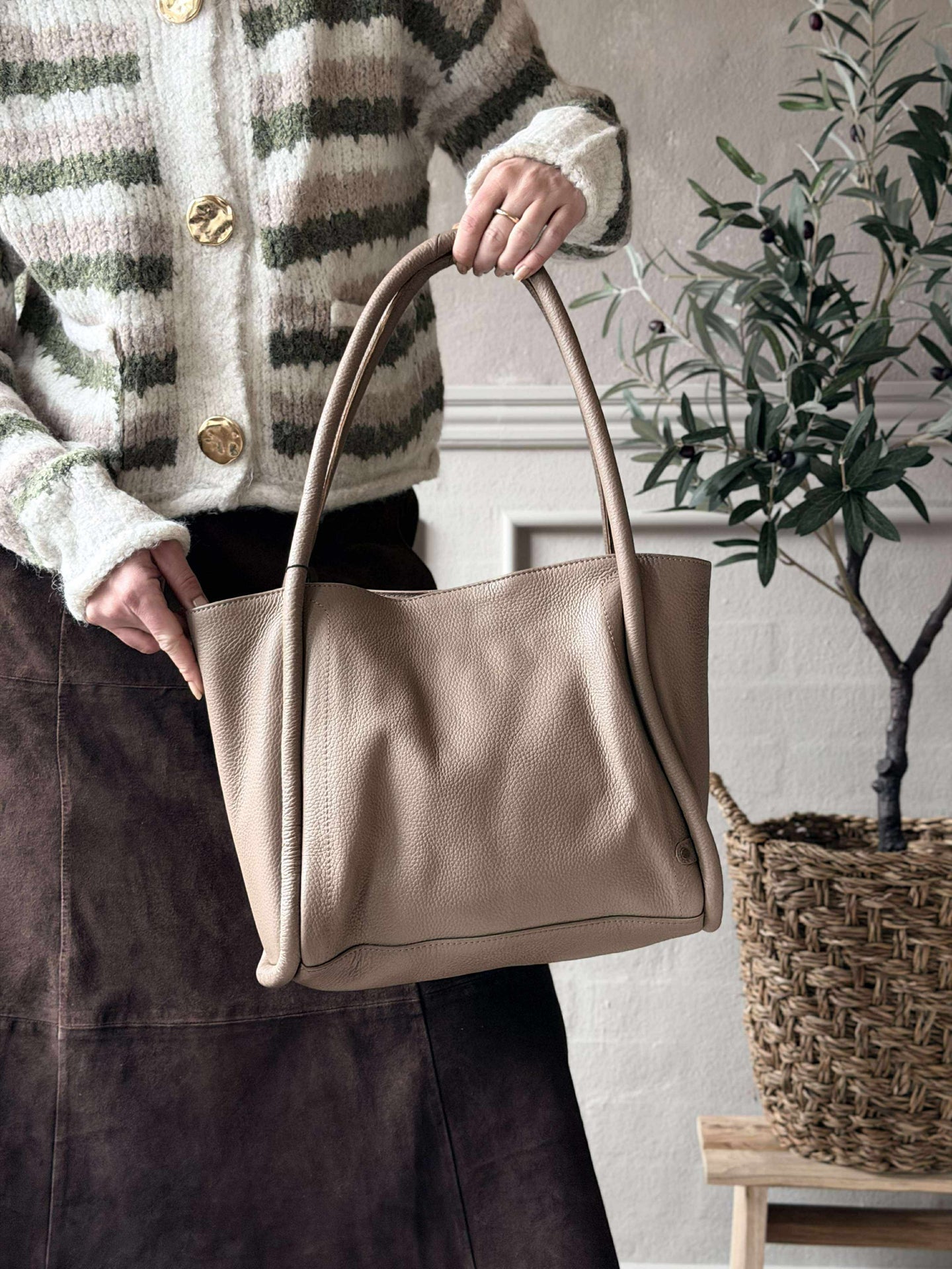 Axelväska Taupe