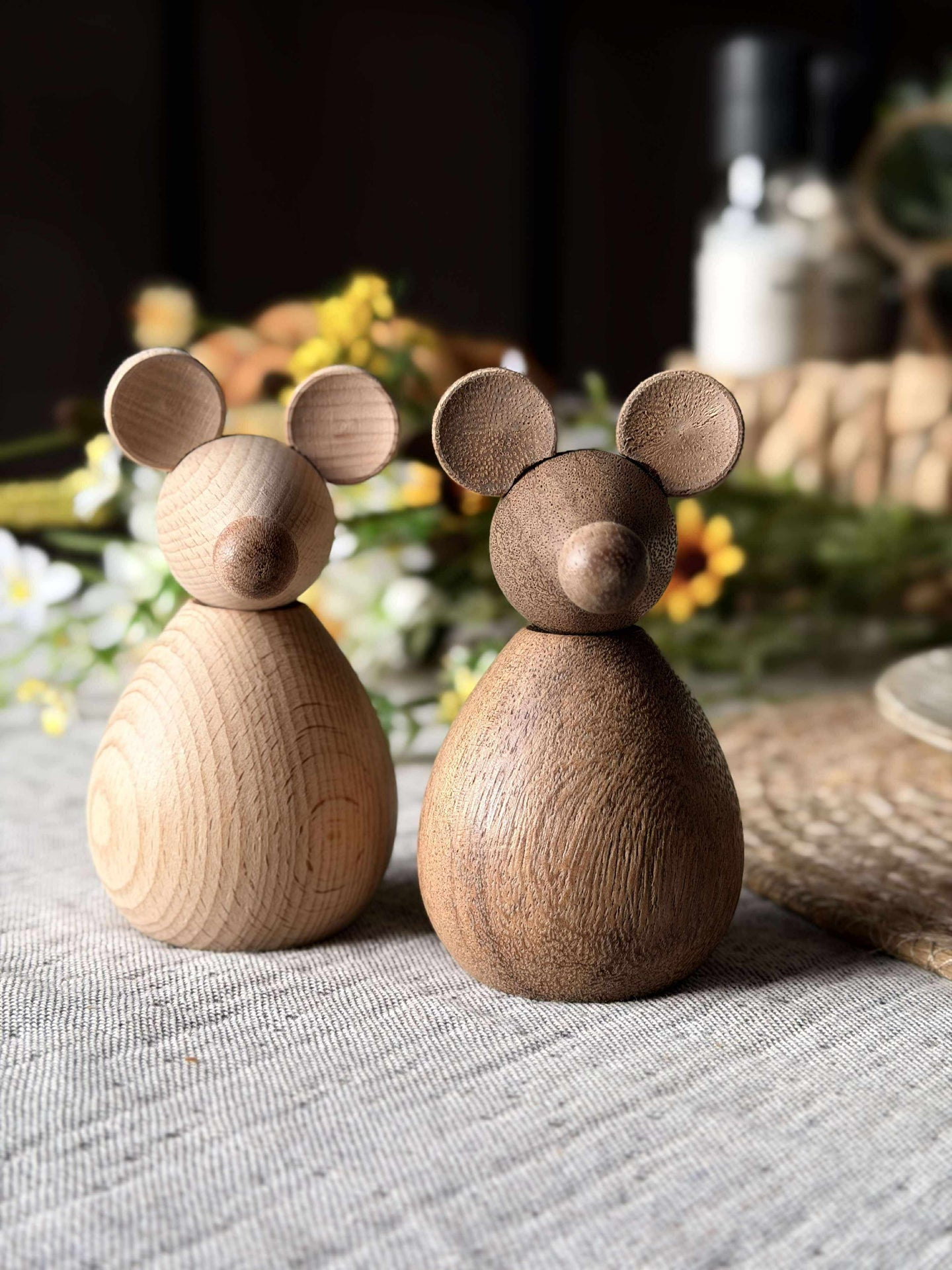 Sittande Mus - Bärnsten Brun