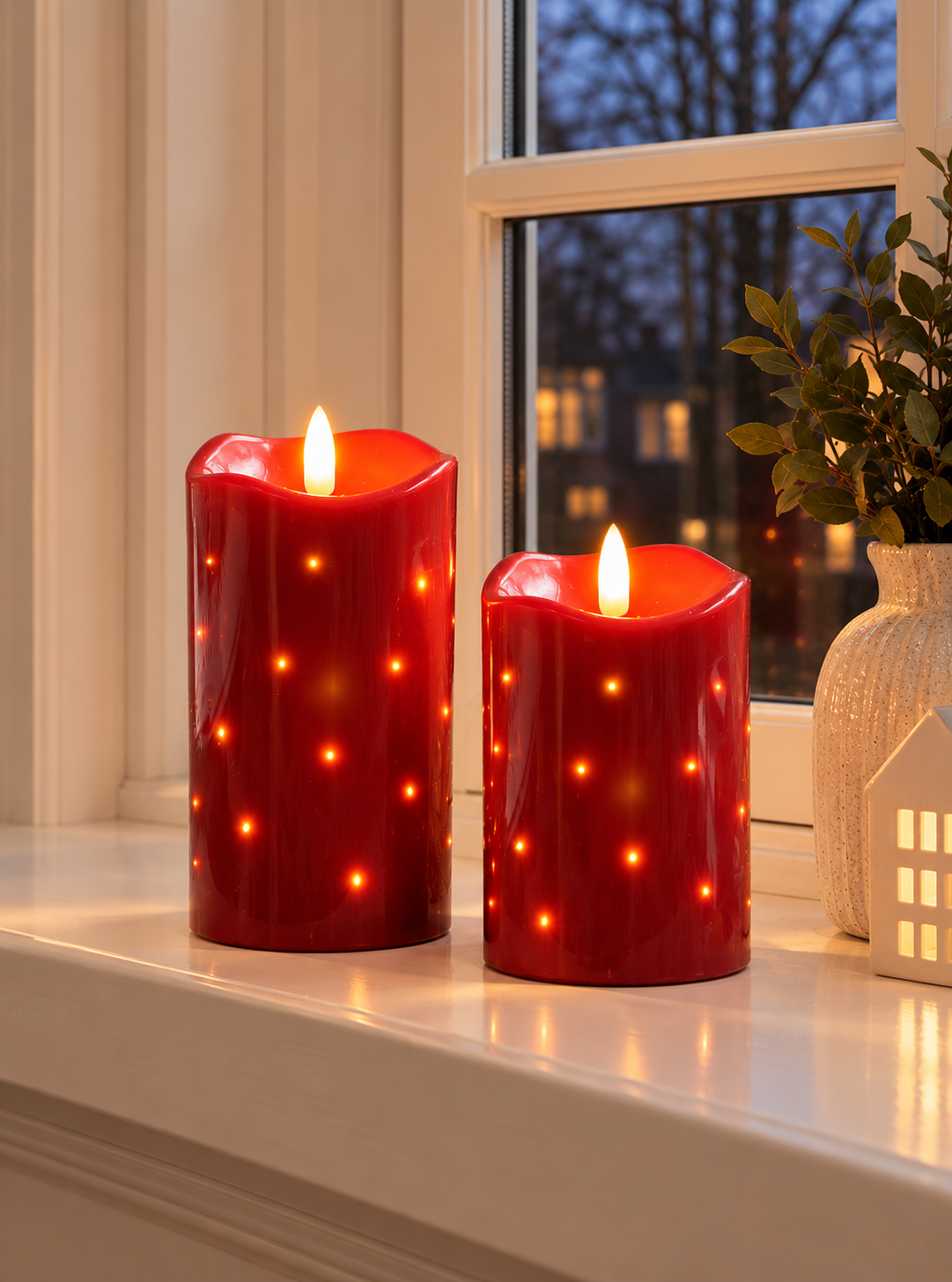 LED Blockljus JUL TWINKLE - 15cm