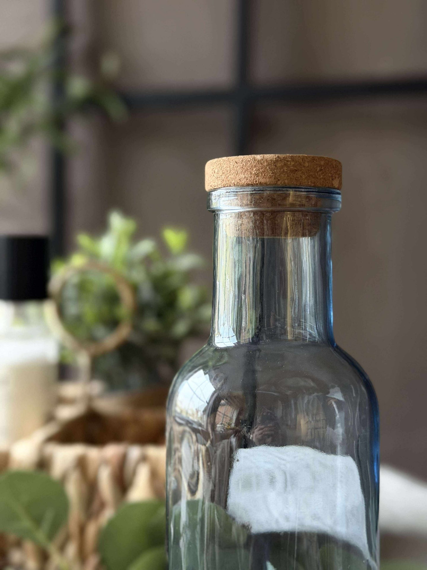 Vattenflaska med korkpropp – Blue 1 ltr.