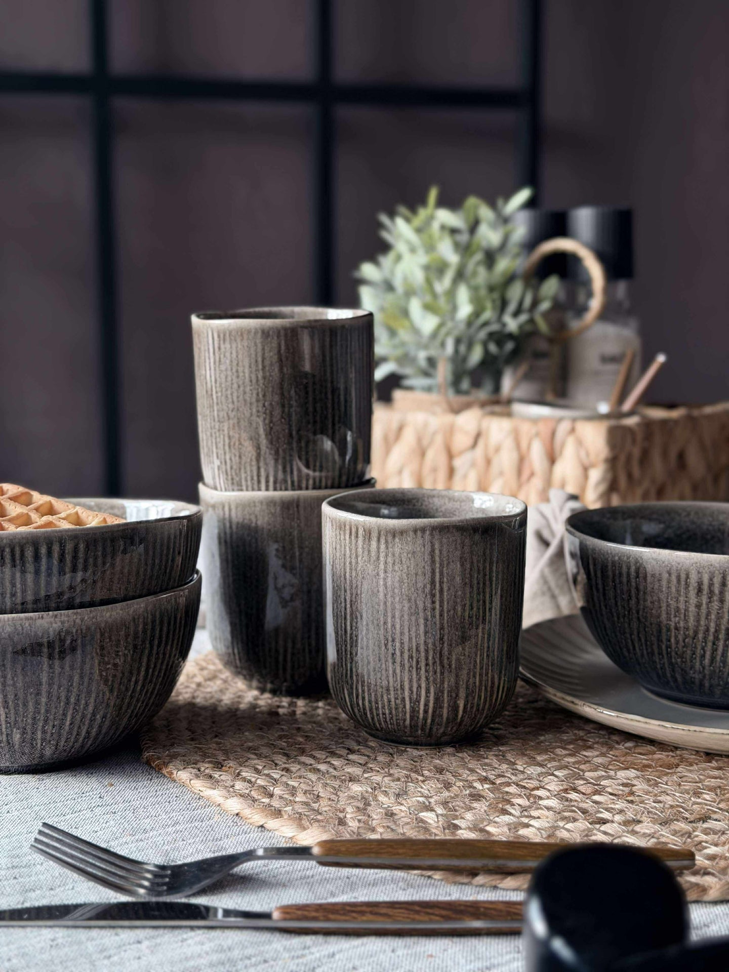 Mugg Lydia keramik - Set med 4 st