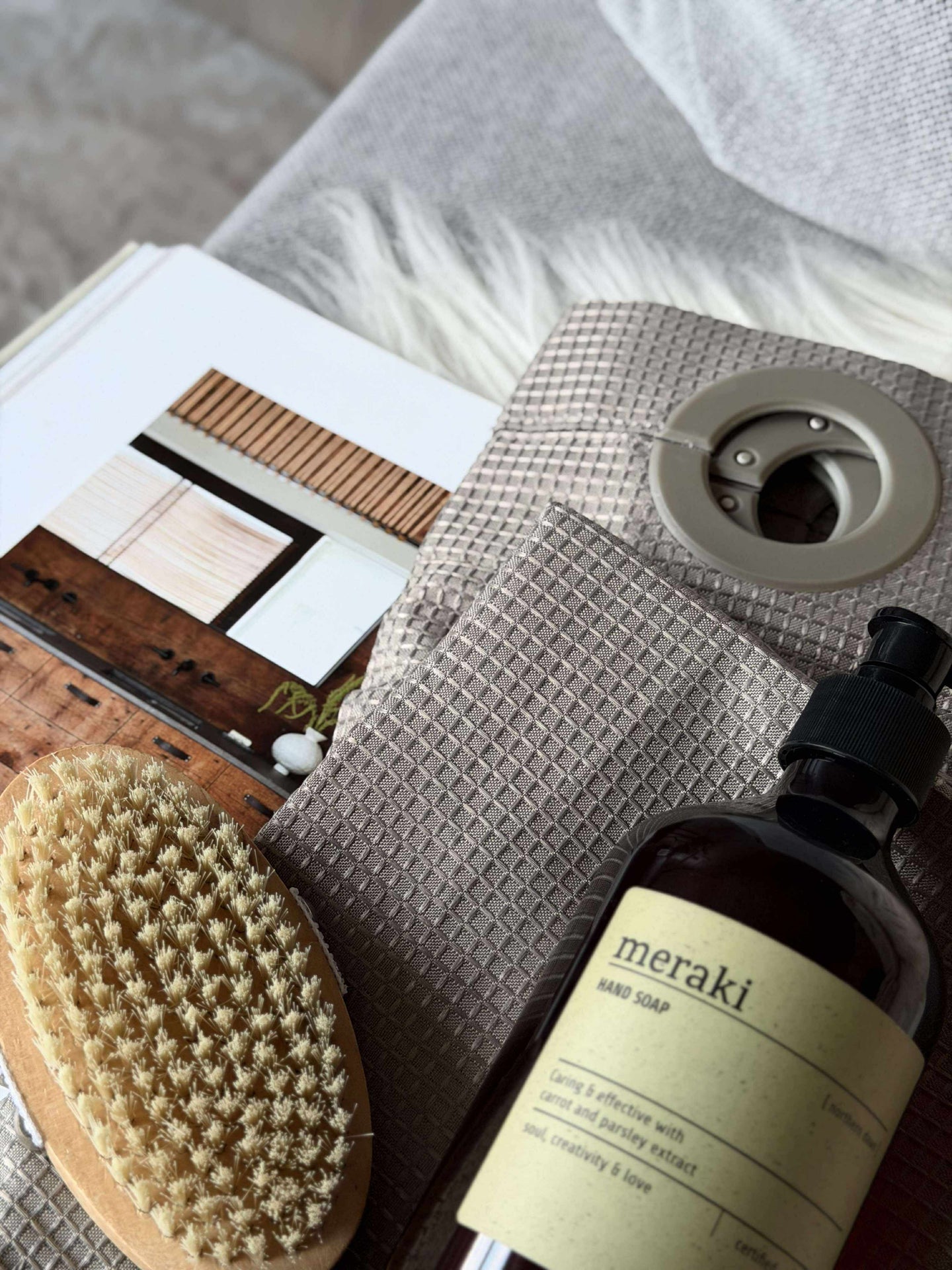 Duschdraperi - Taupe