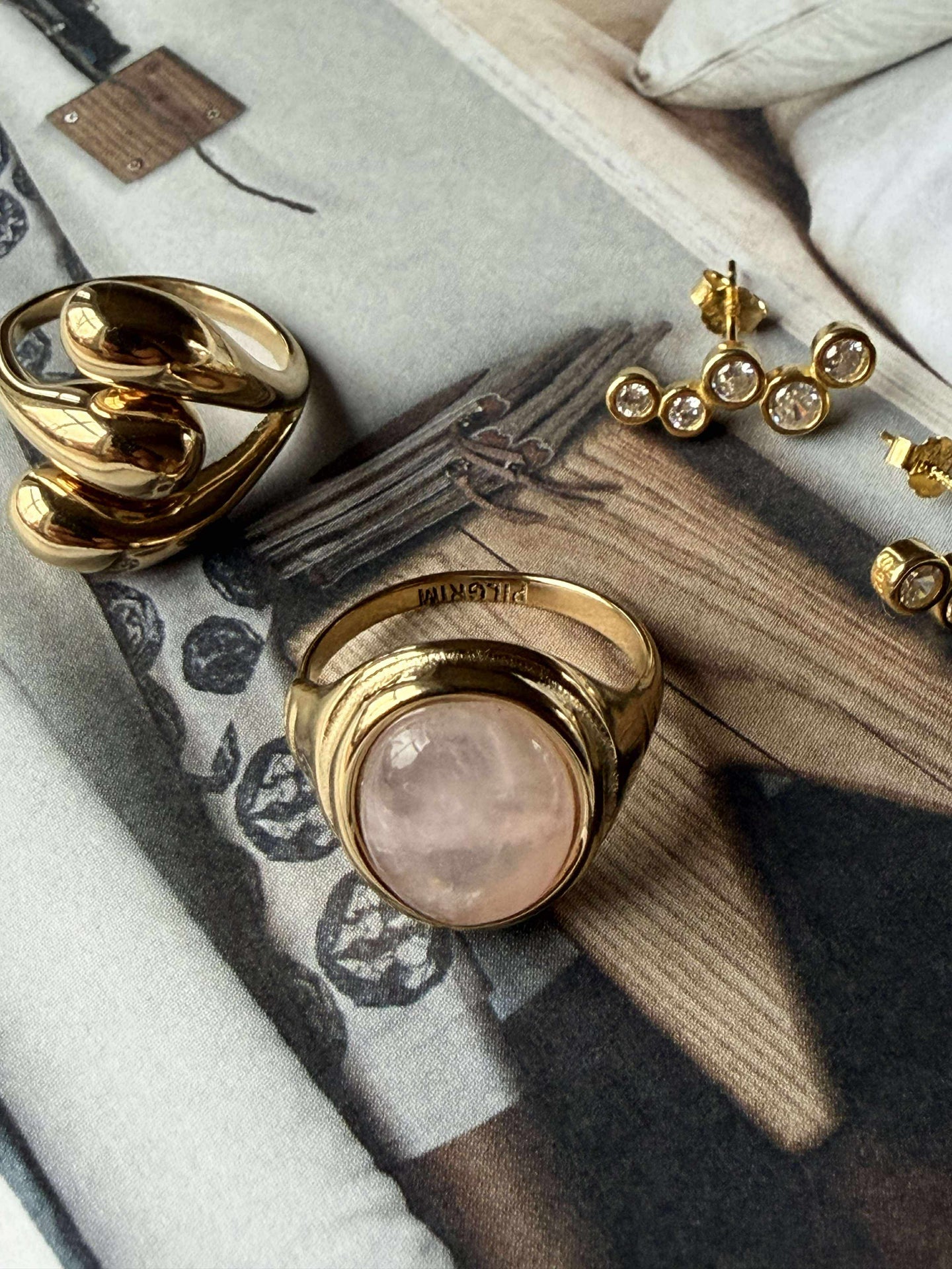 Ring rosenkvarts