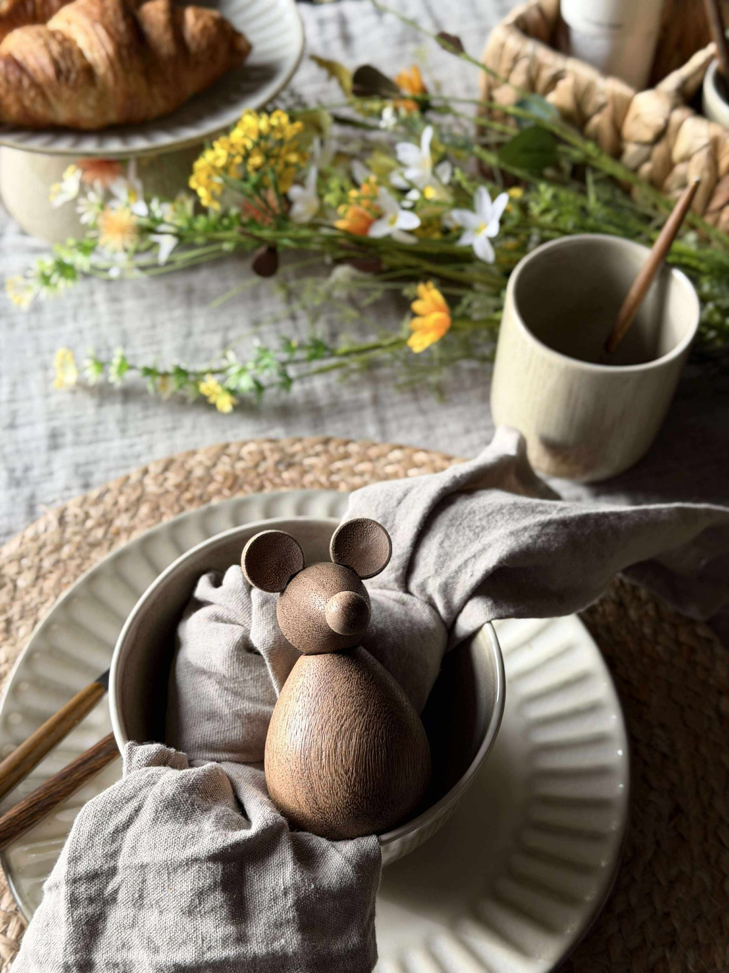 Sittande Mus - Bärnsten Brun