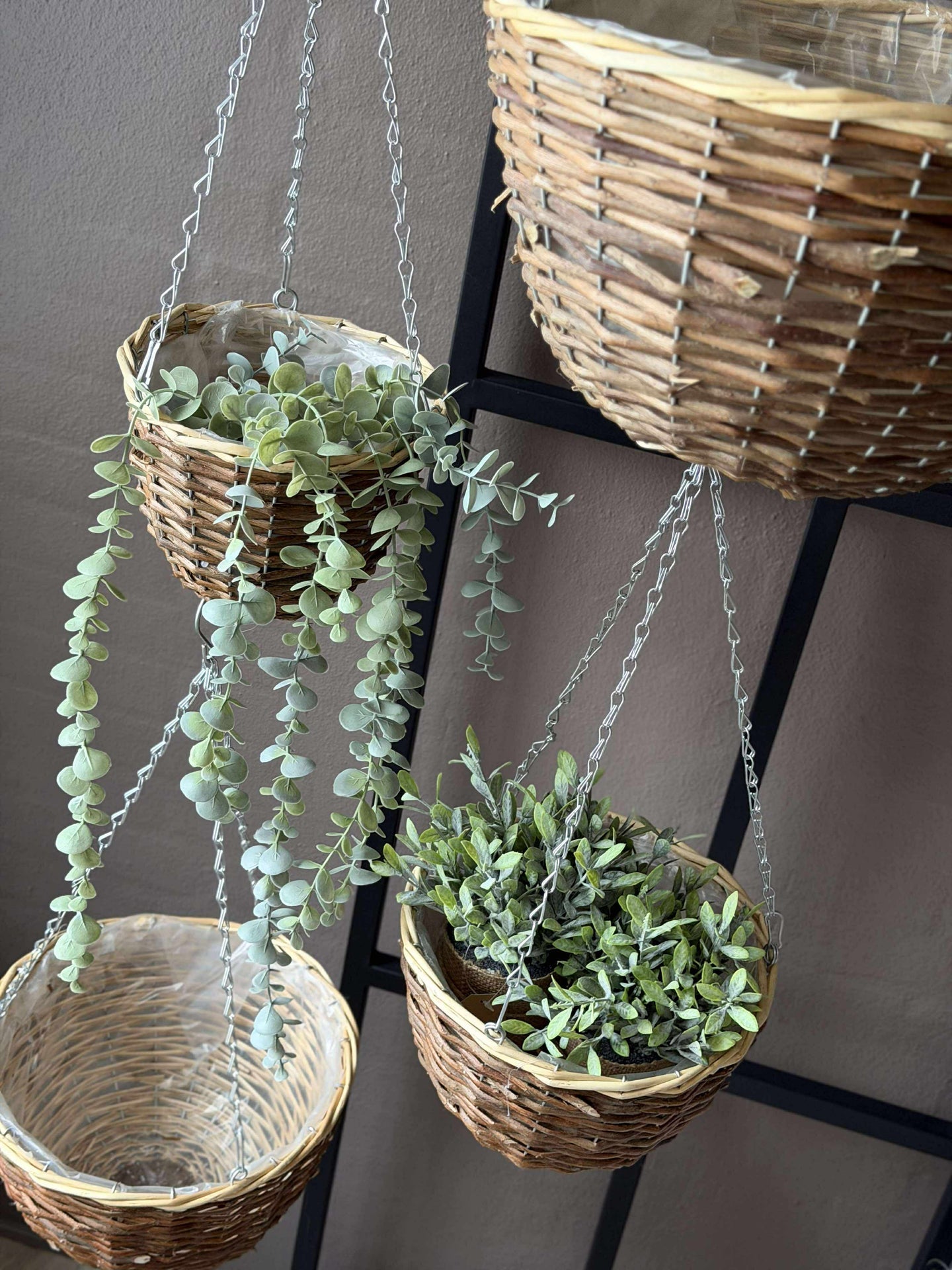 Hängkruka i pil - Set med 4 st