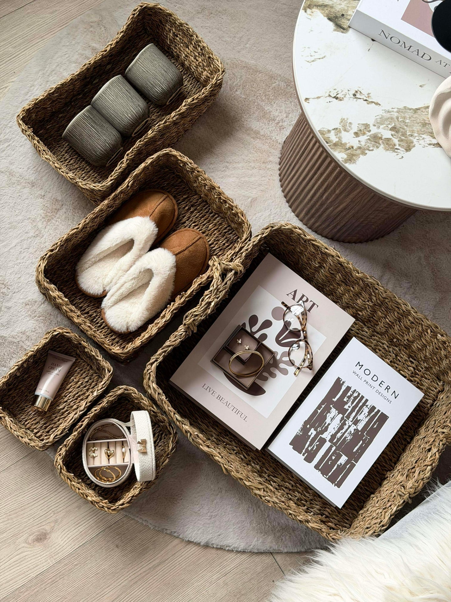 Förvaringskorgar - Set med 5 st