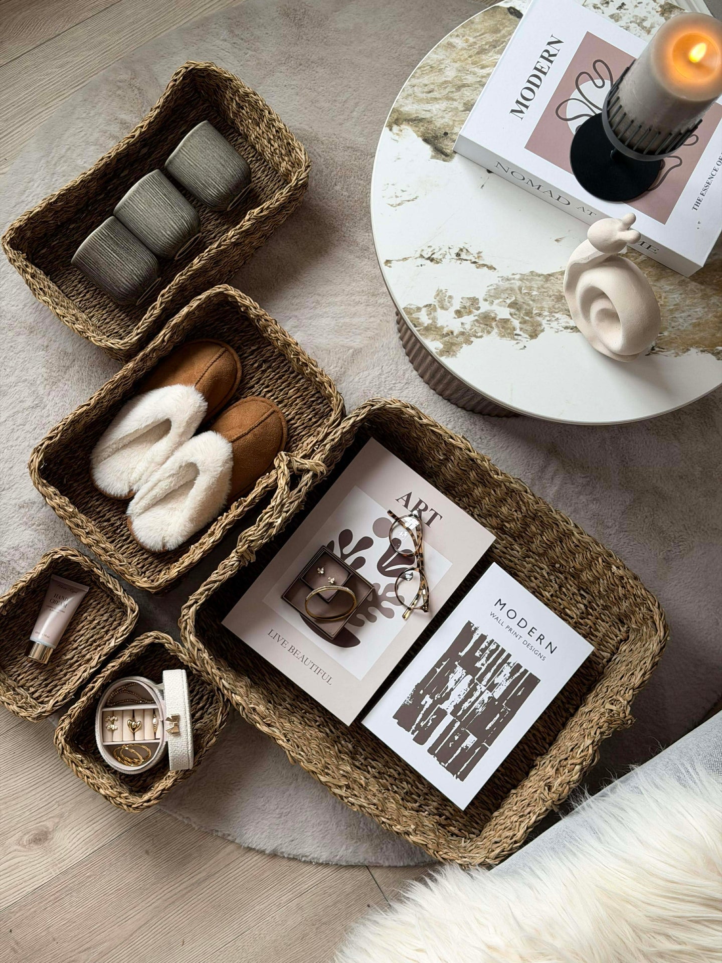 Förvaringskorgar - Set med 5 st