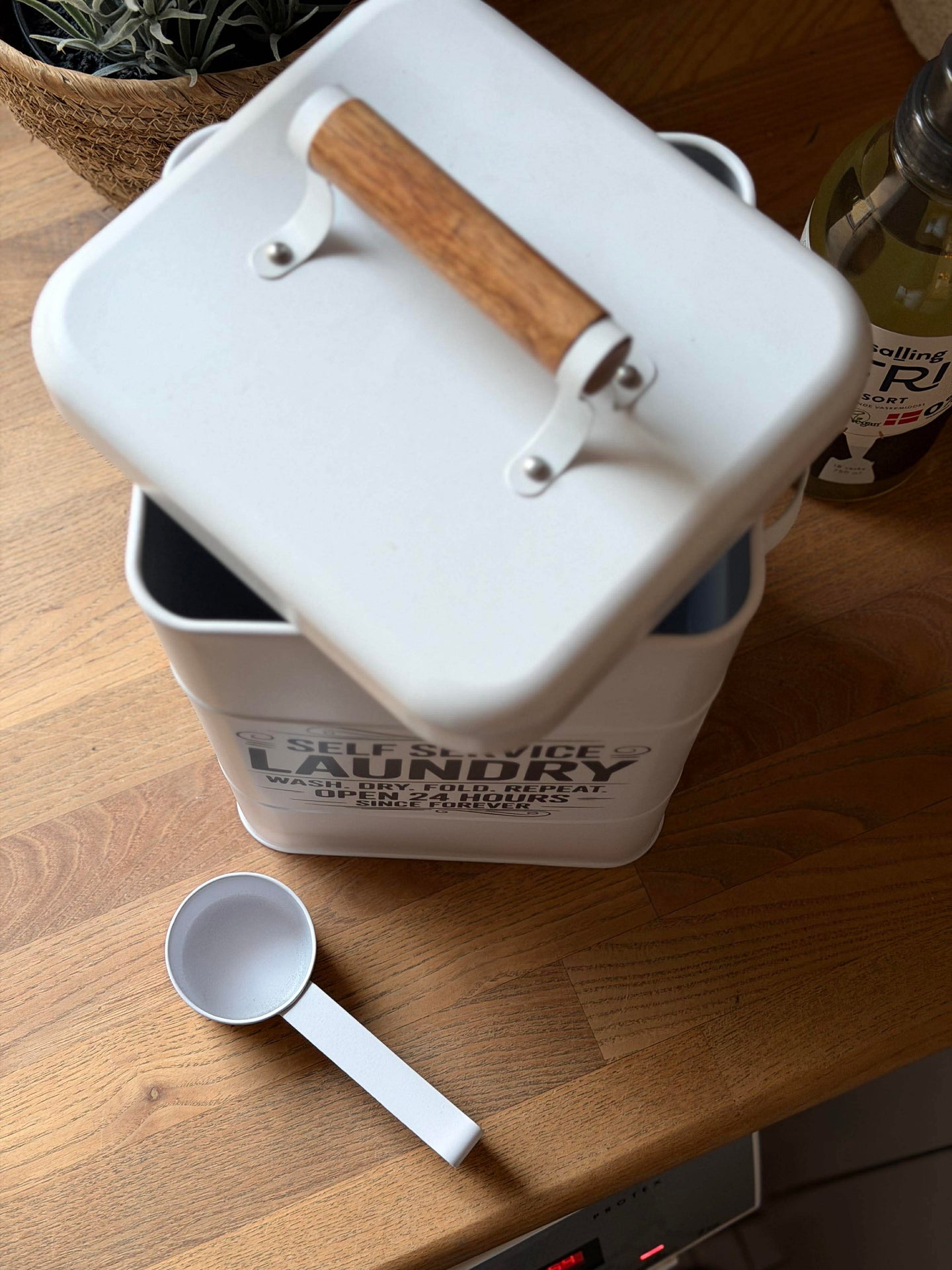 Förvaring för tvättpulver