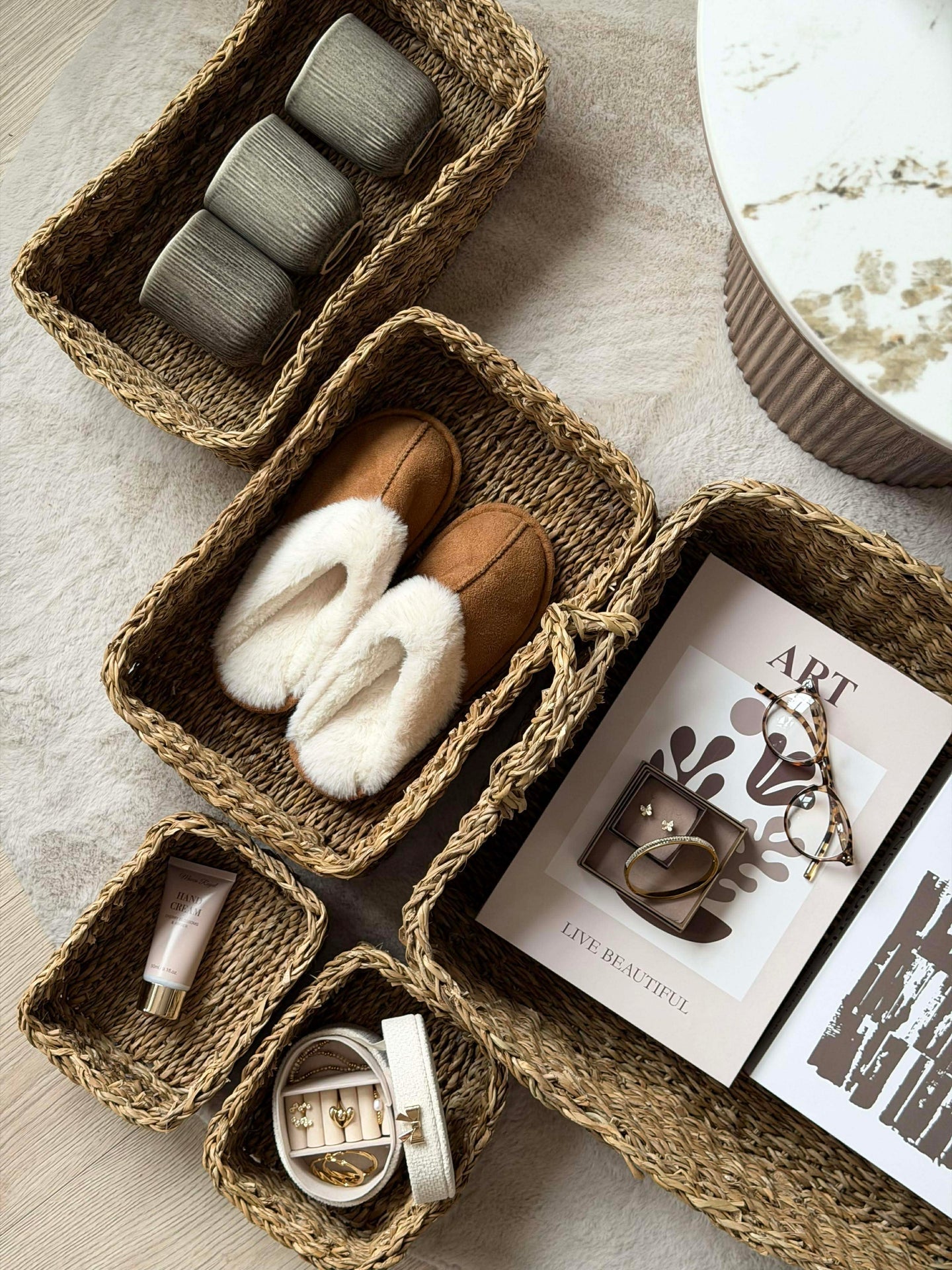 Förvaringskorgar - Set med 5 st