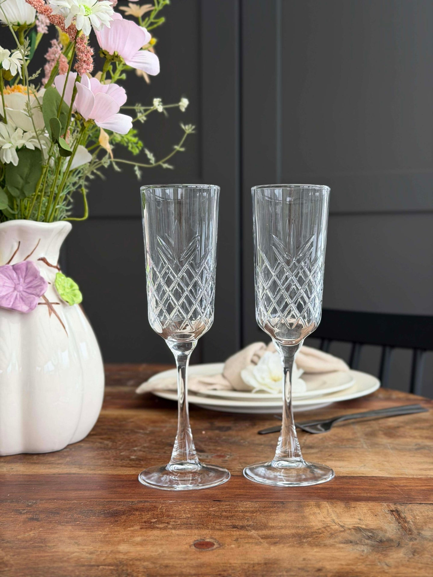 Champagneglas - 2 st
