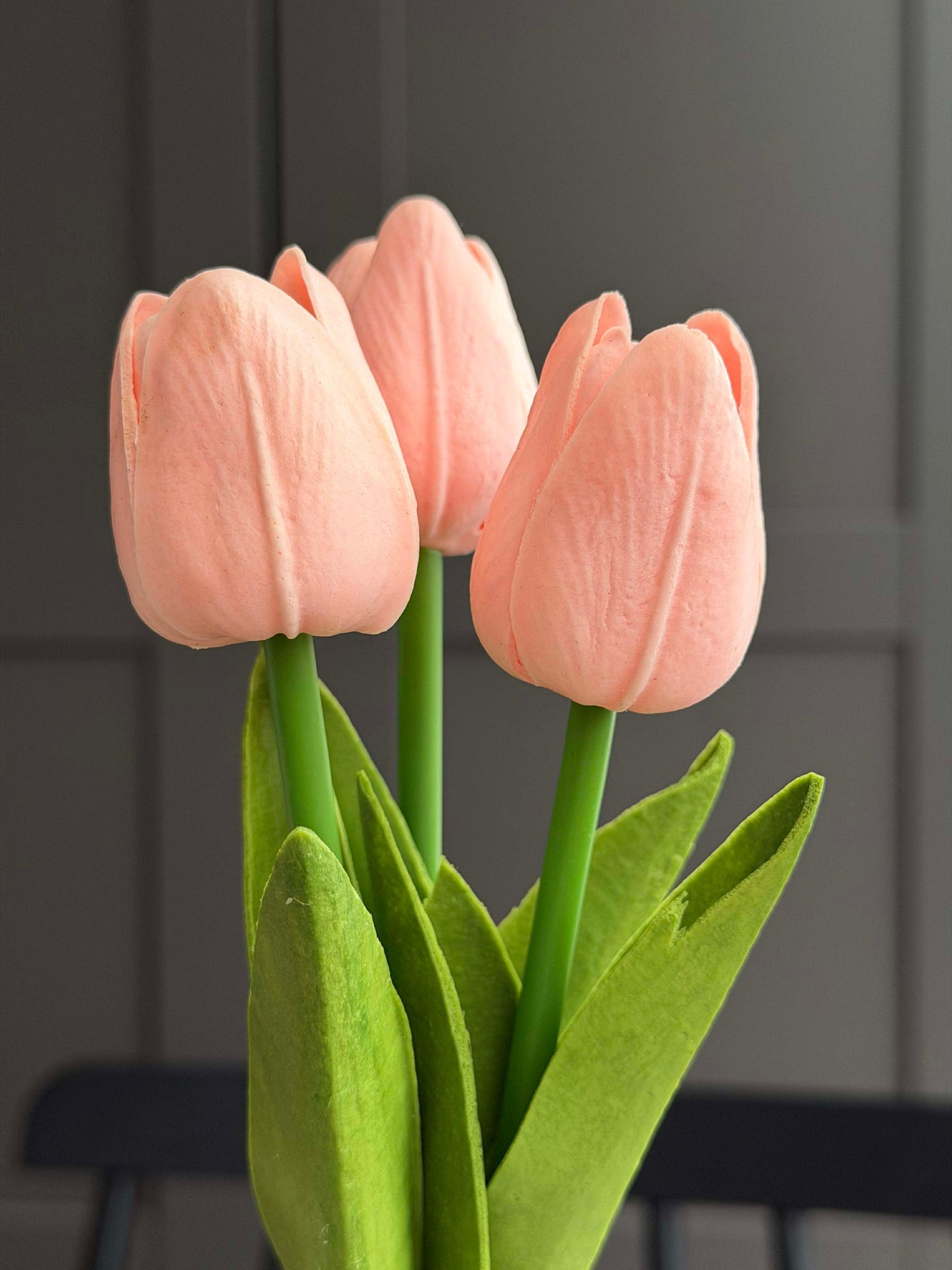 Tulpaner med ljus - Rosa