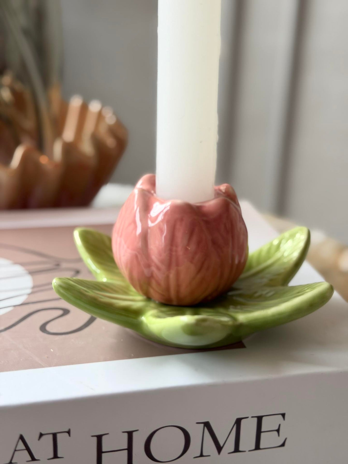 Ljusstake tulpan - Rosa