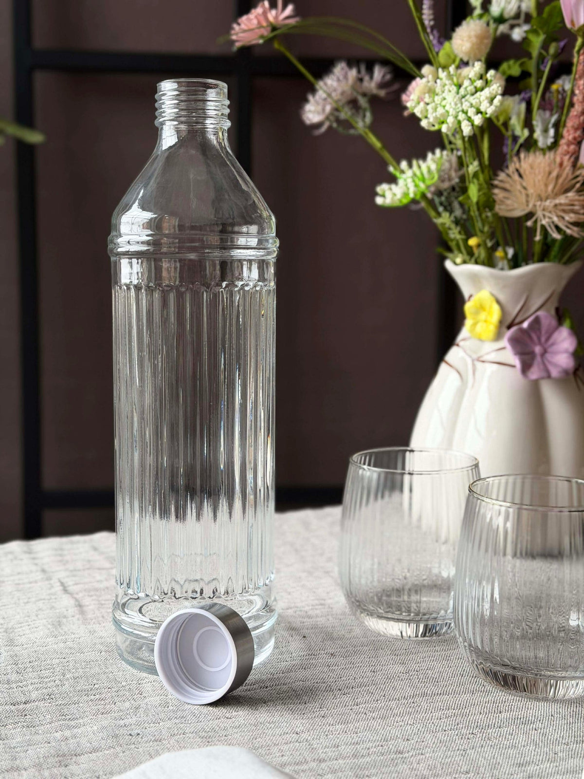 Vattenflaska med metallock - 1000ml.