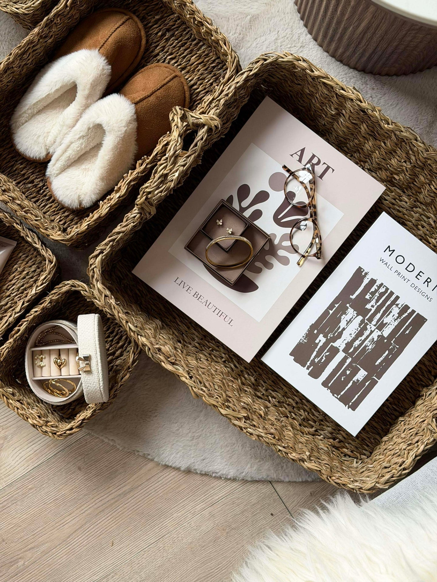 Förvaringskorgar - Set med 5 st