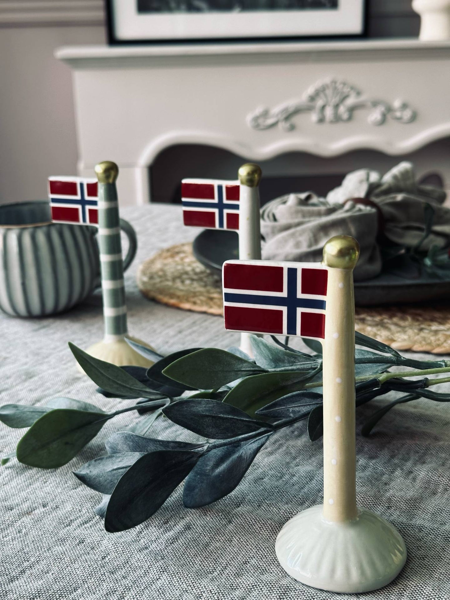 Flagga keramik – Norge
