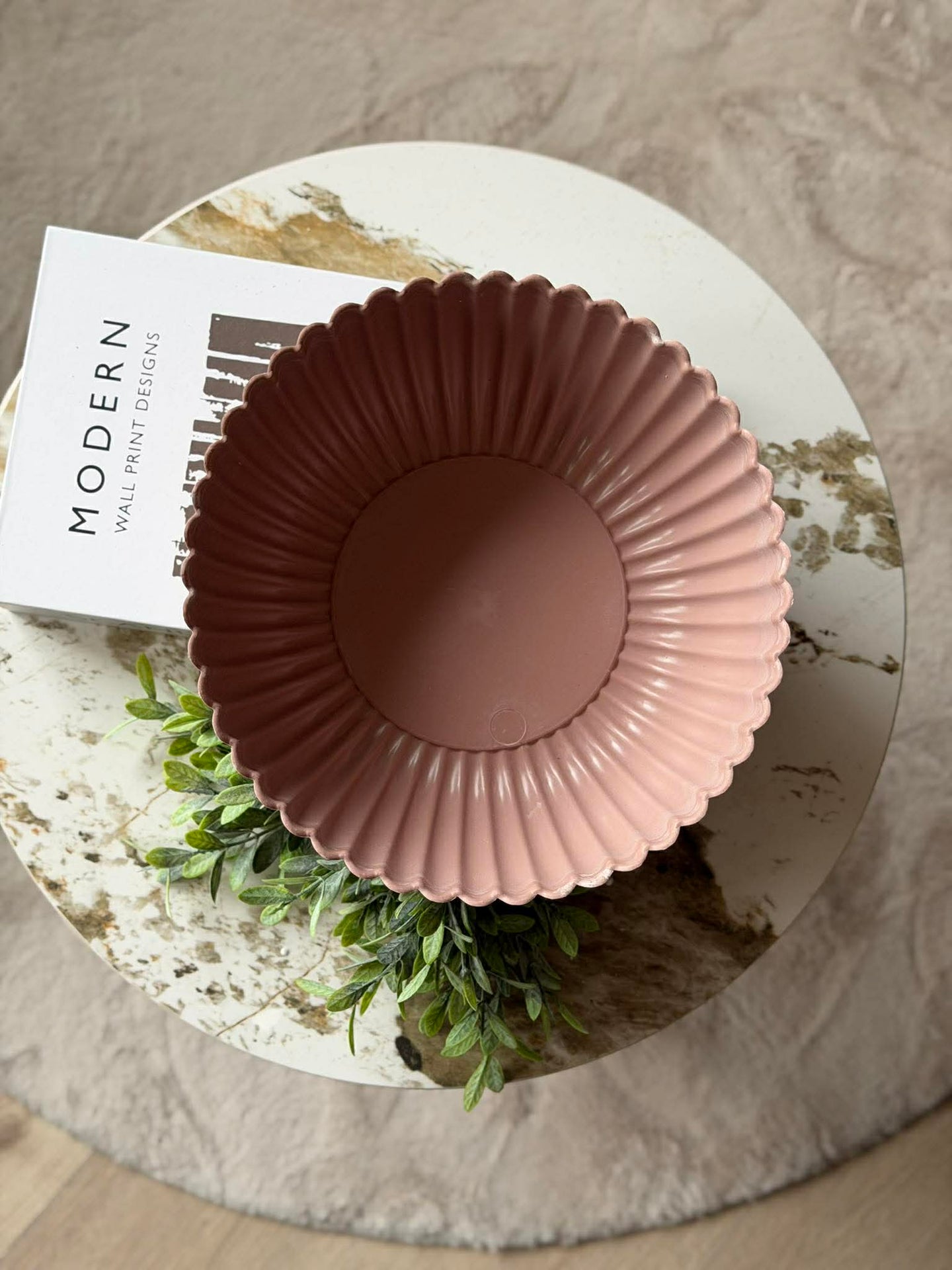Bowl i betonglook - Rosa