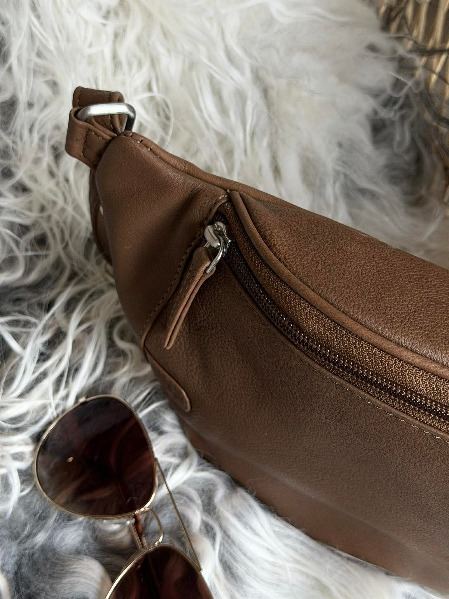 Bum bag Misse - Coffee / Silver