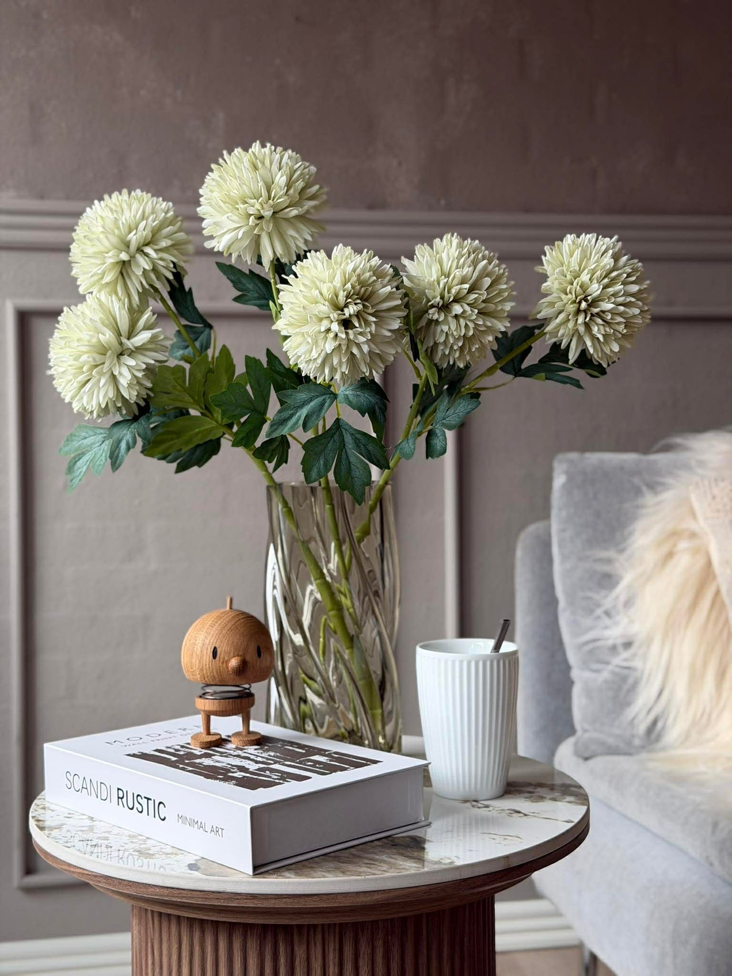 Blomsterstjälk 53 cm - Vit