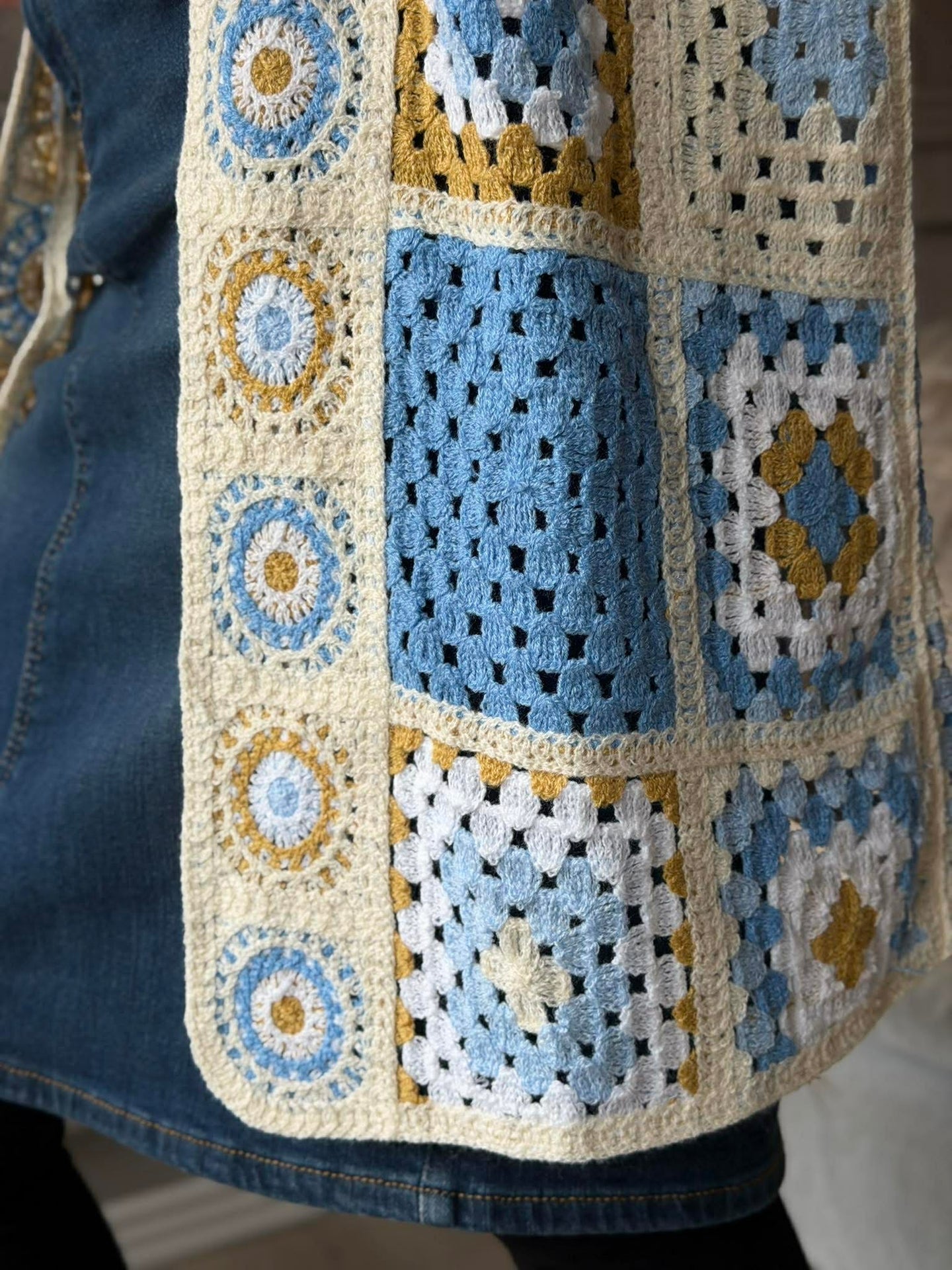 Cardigan Boho - Blå