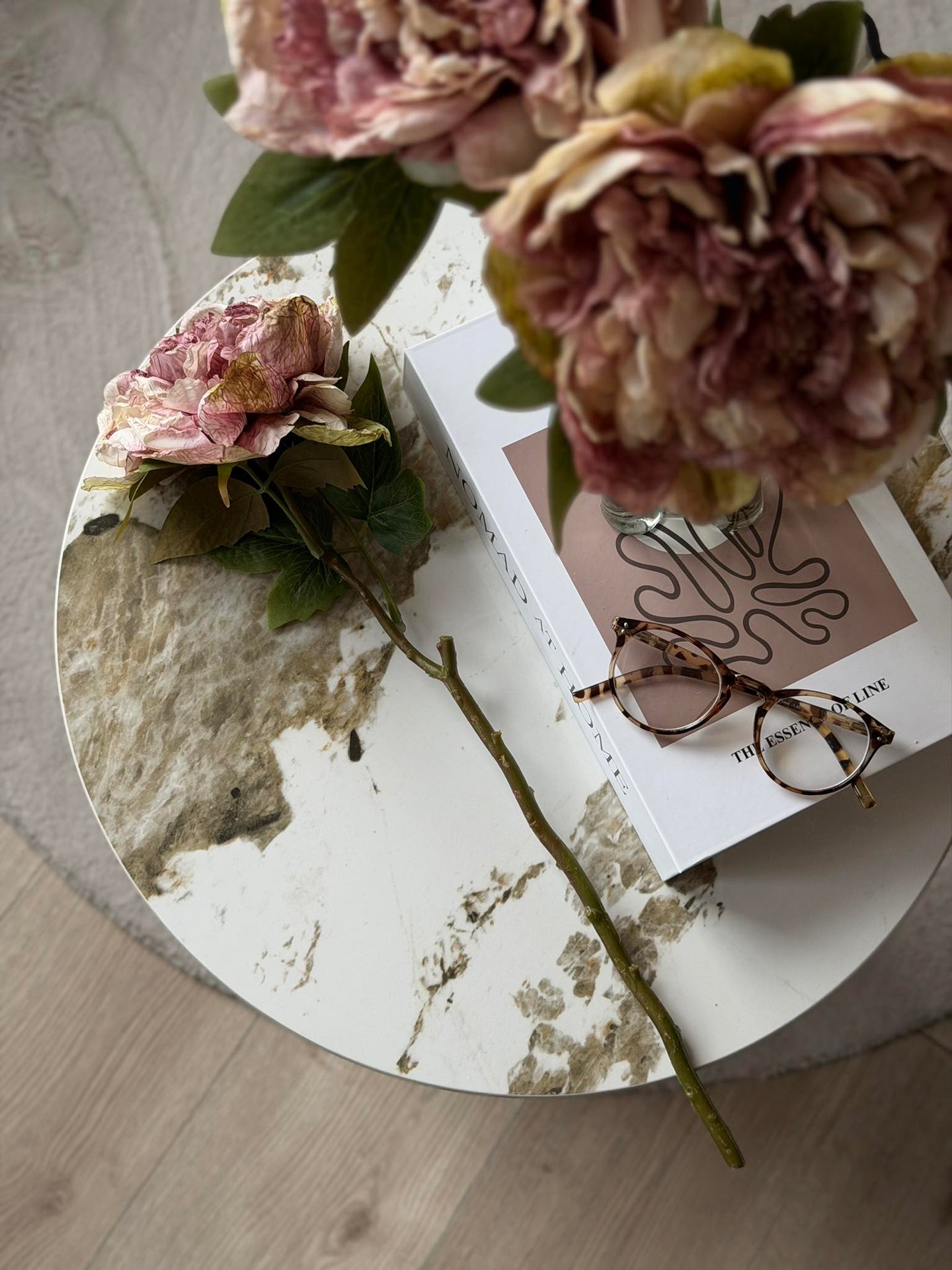 Blomma Pion - Antik Cream / rosa