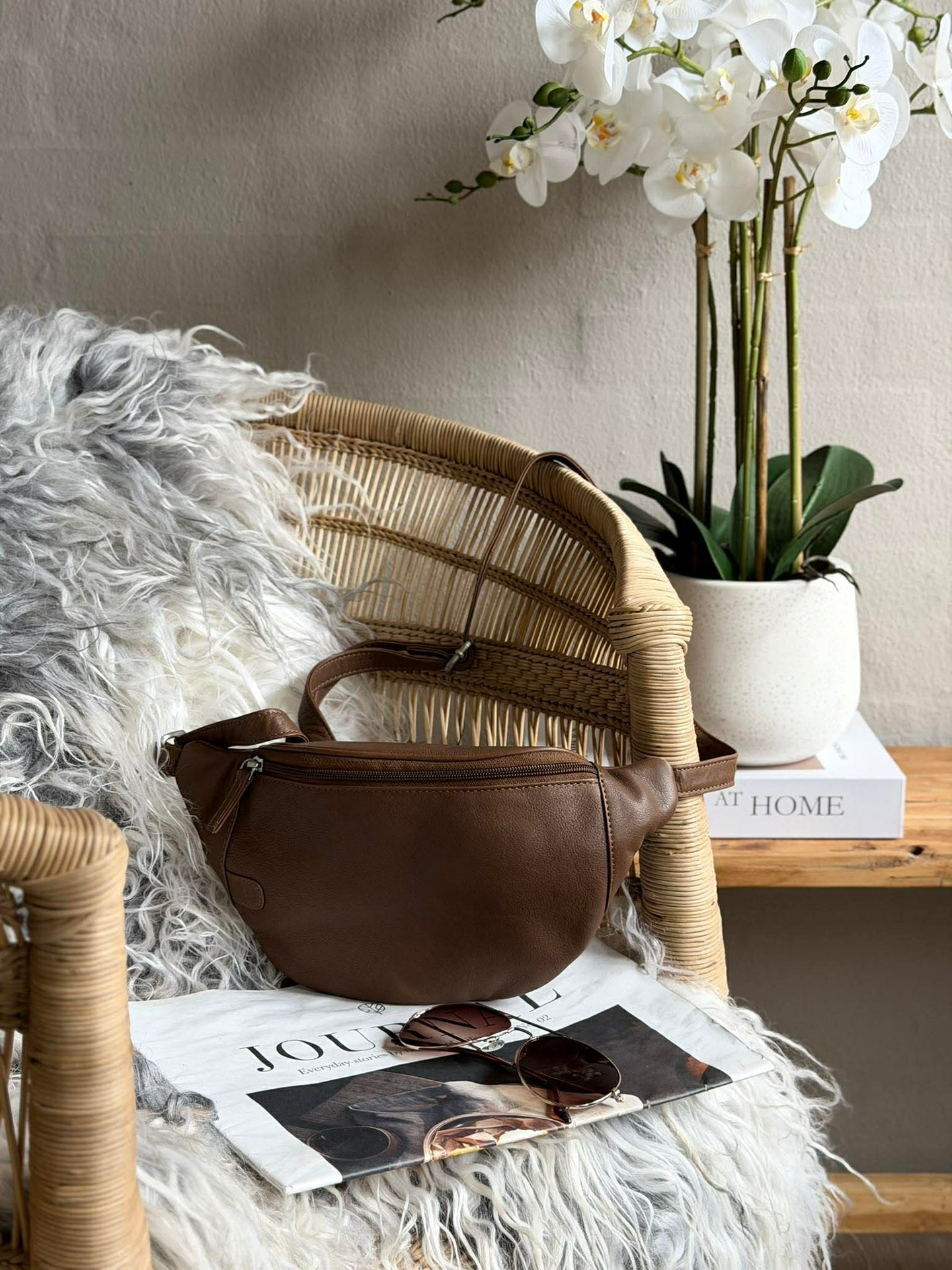 Bum bag Misse - Coffee / Silver