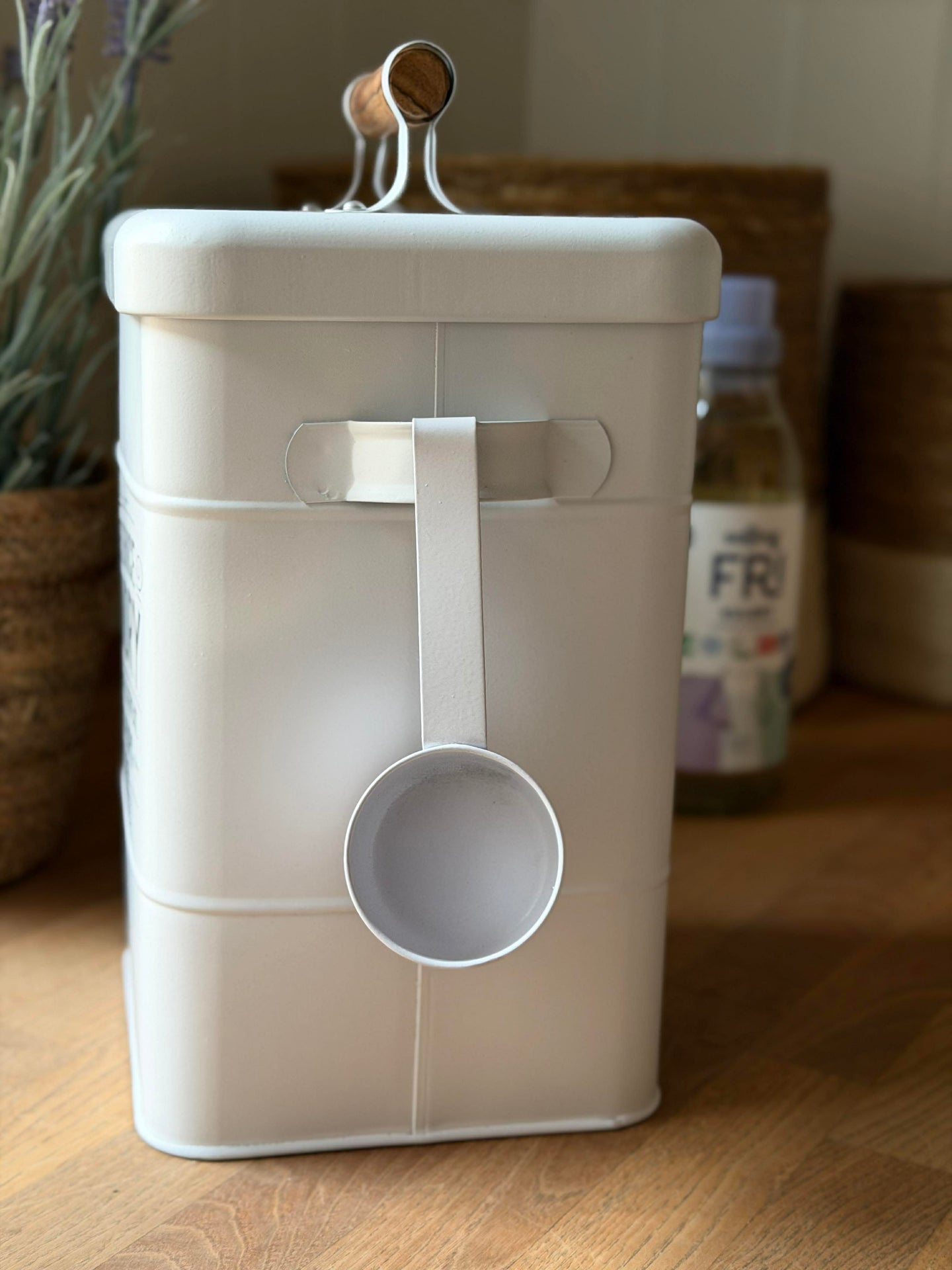 Förvaring för tvättpulver