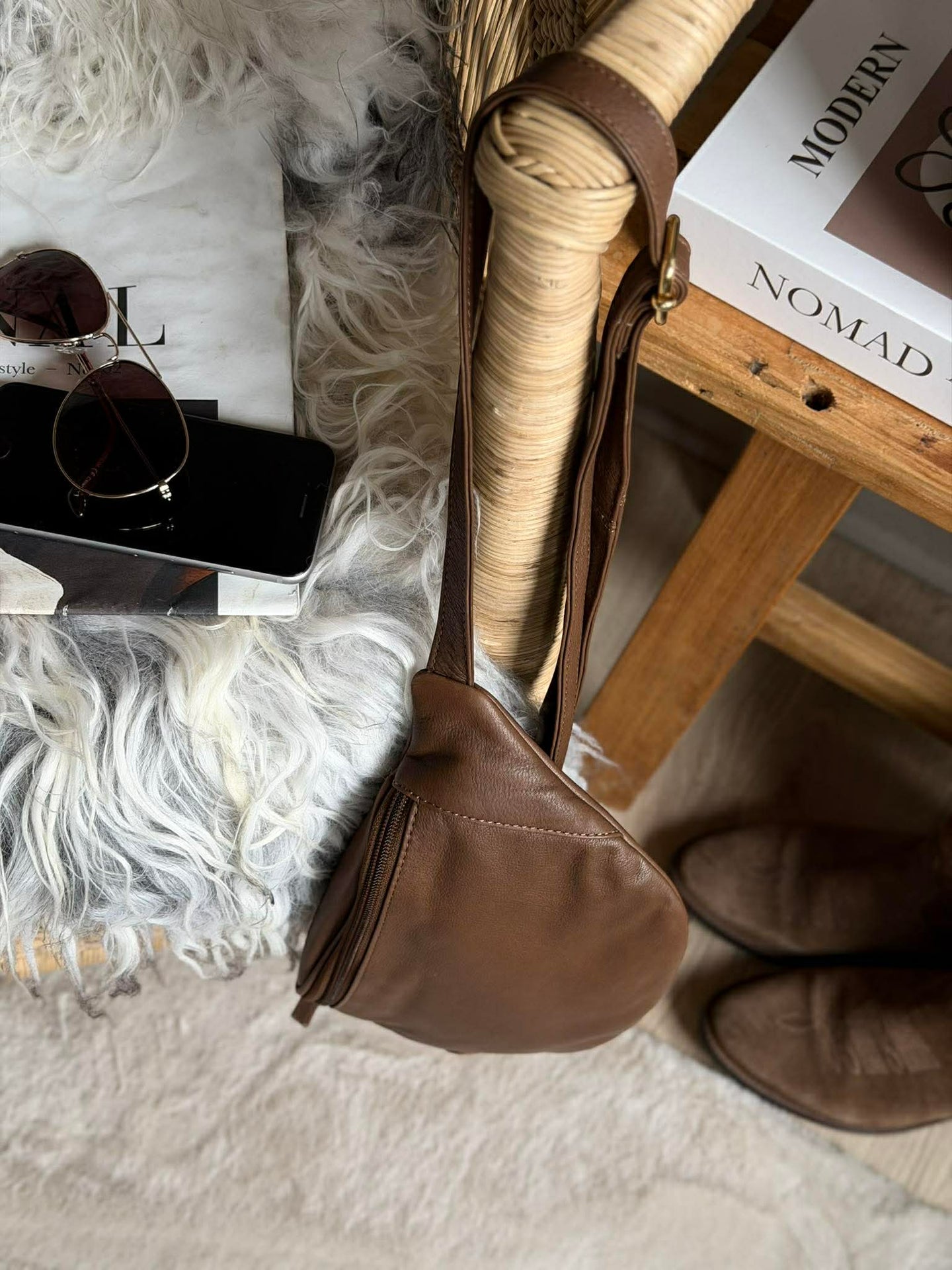 Bumbag Misse - Coffee / Gold