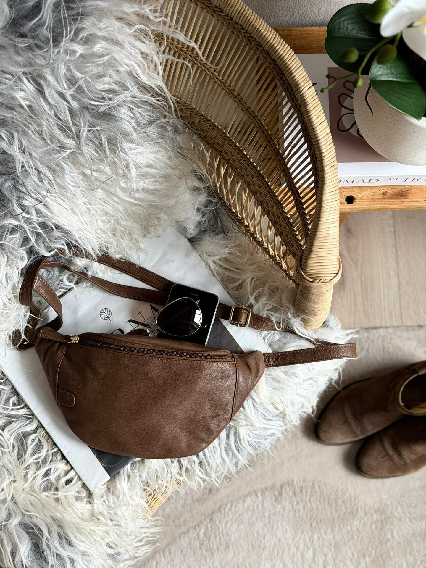 Bumbag Misse - Coffee / Gold