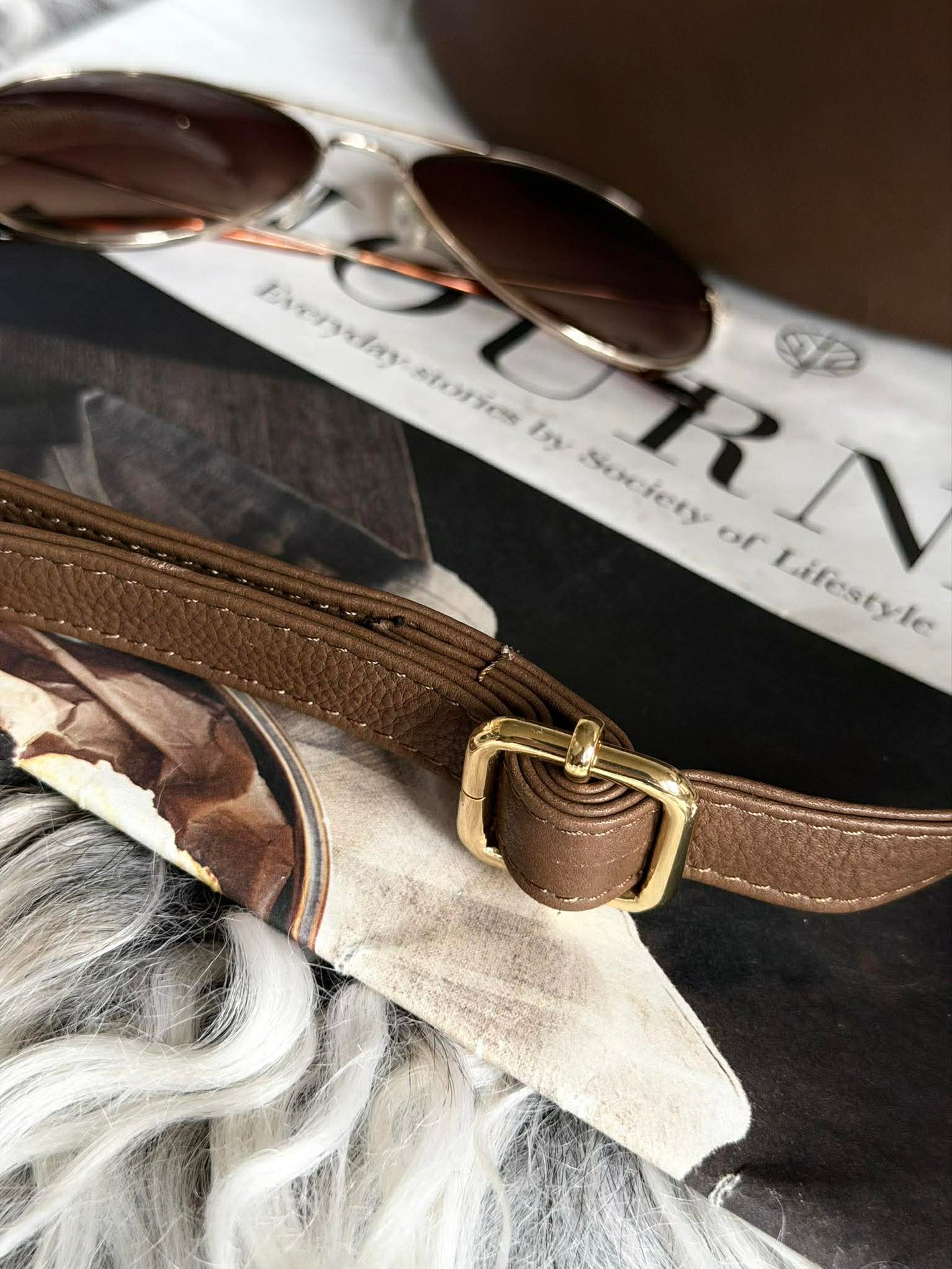 Bumbag Misse - Coffee / Gold