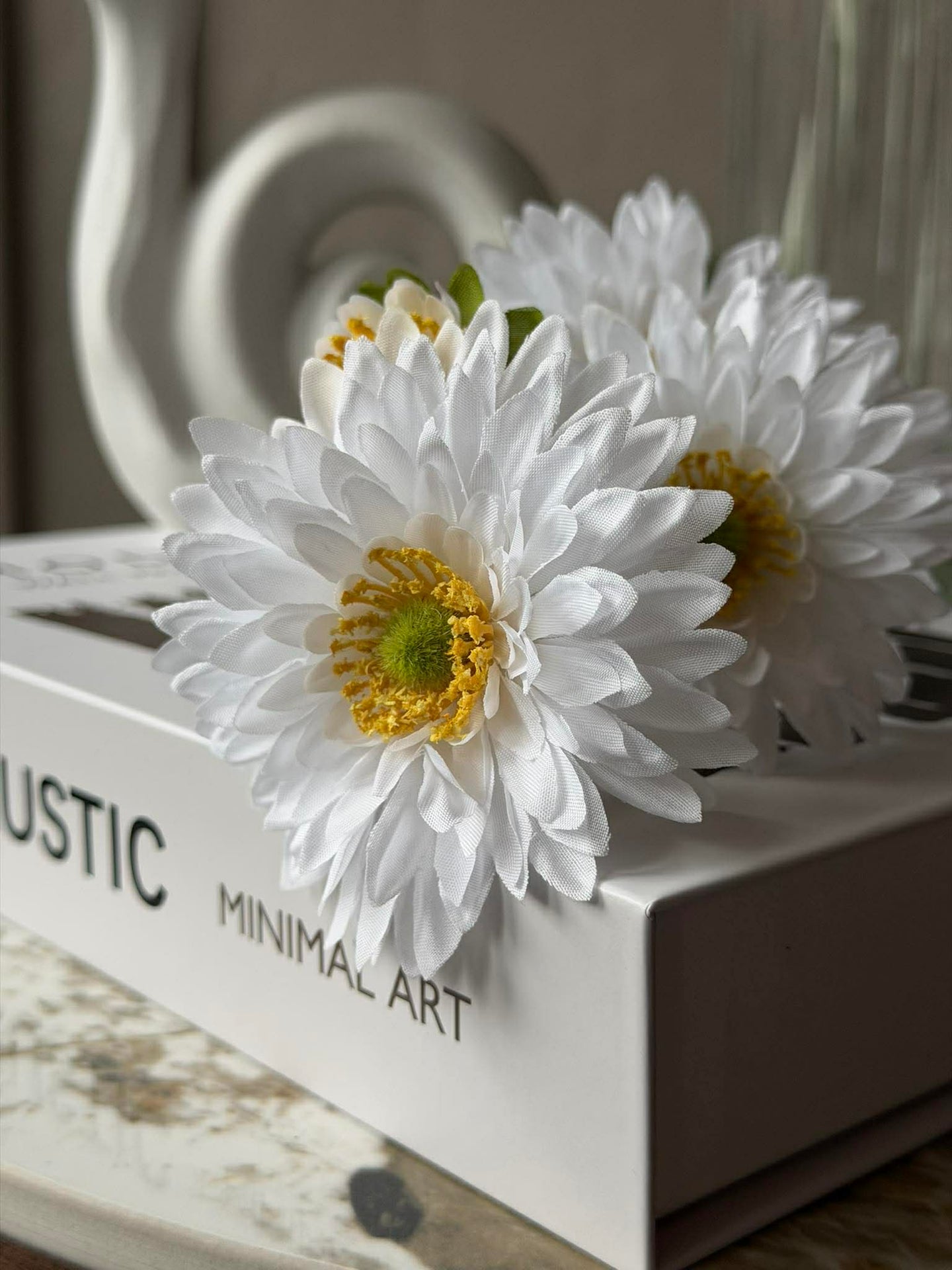 Margueritstjälk 60 cm - Vit