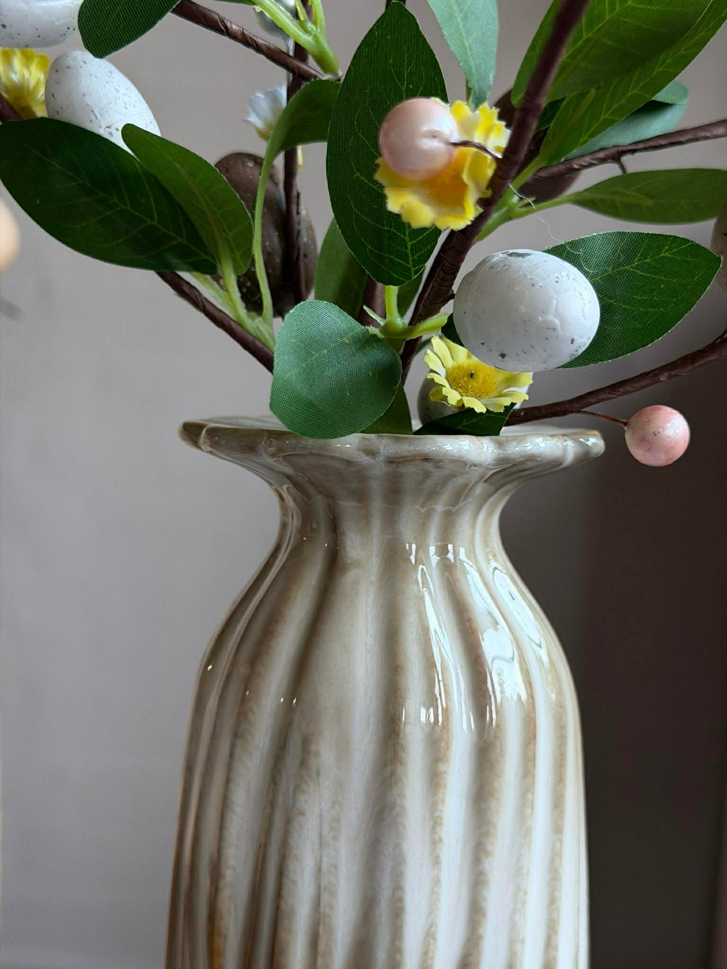 Vas flower - Beige