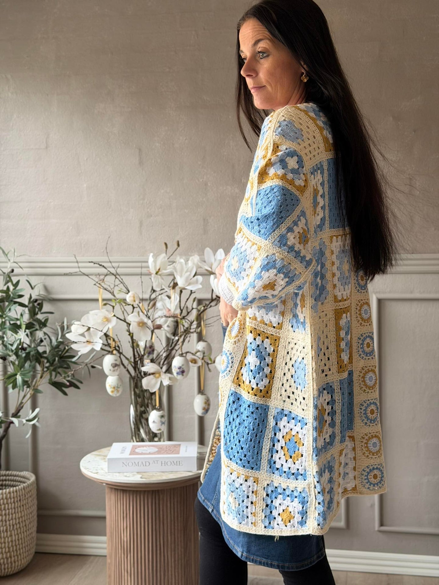 Cardigan Boho - Blå