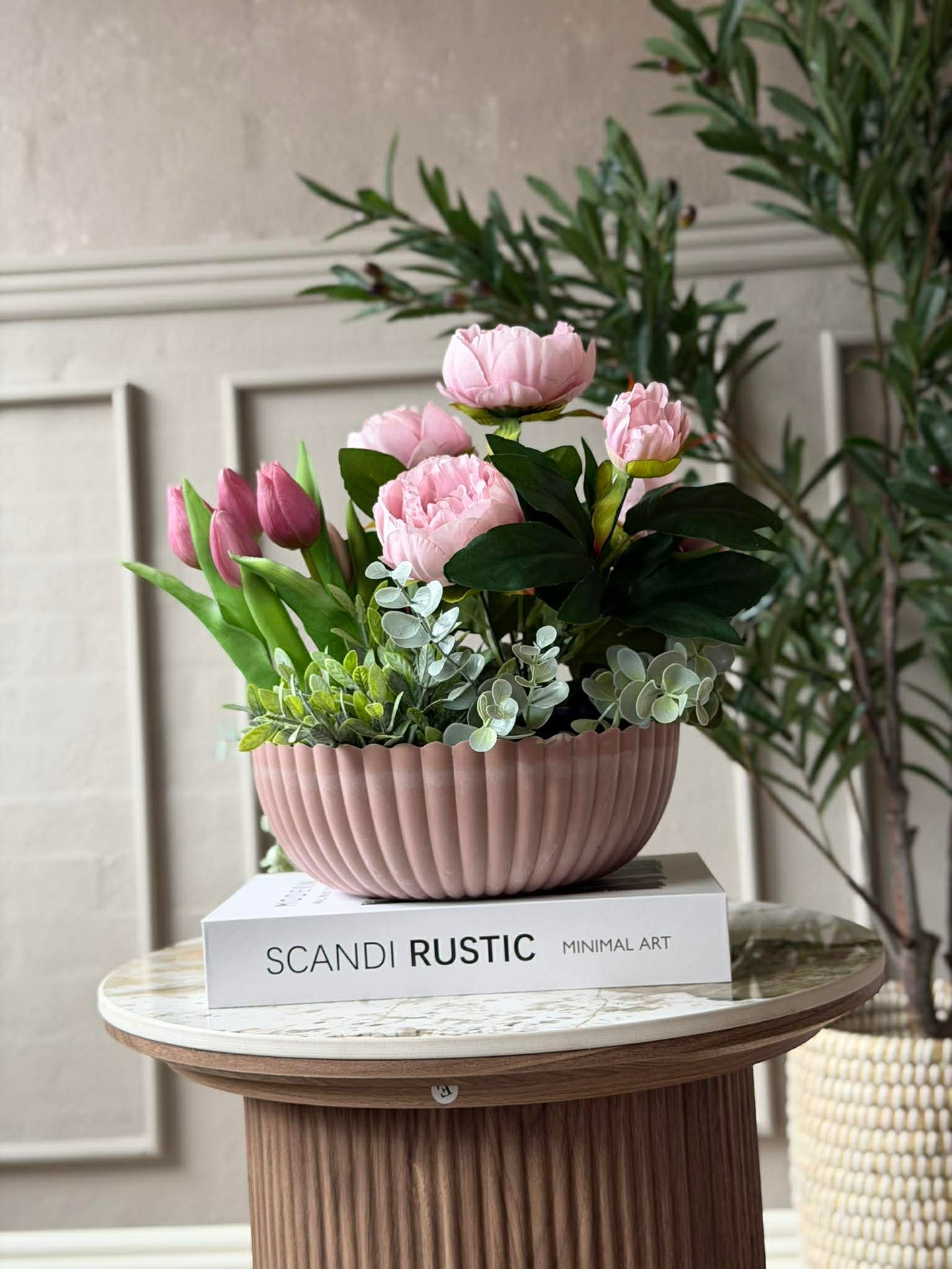 Bowl i betonglook - Rosa